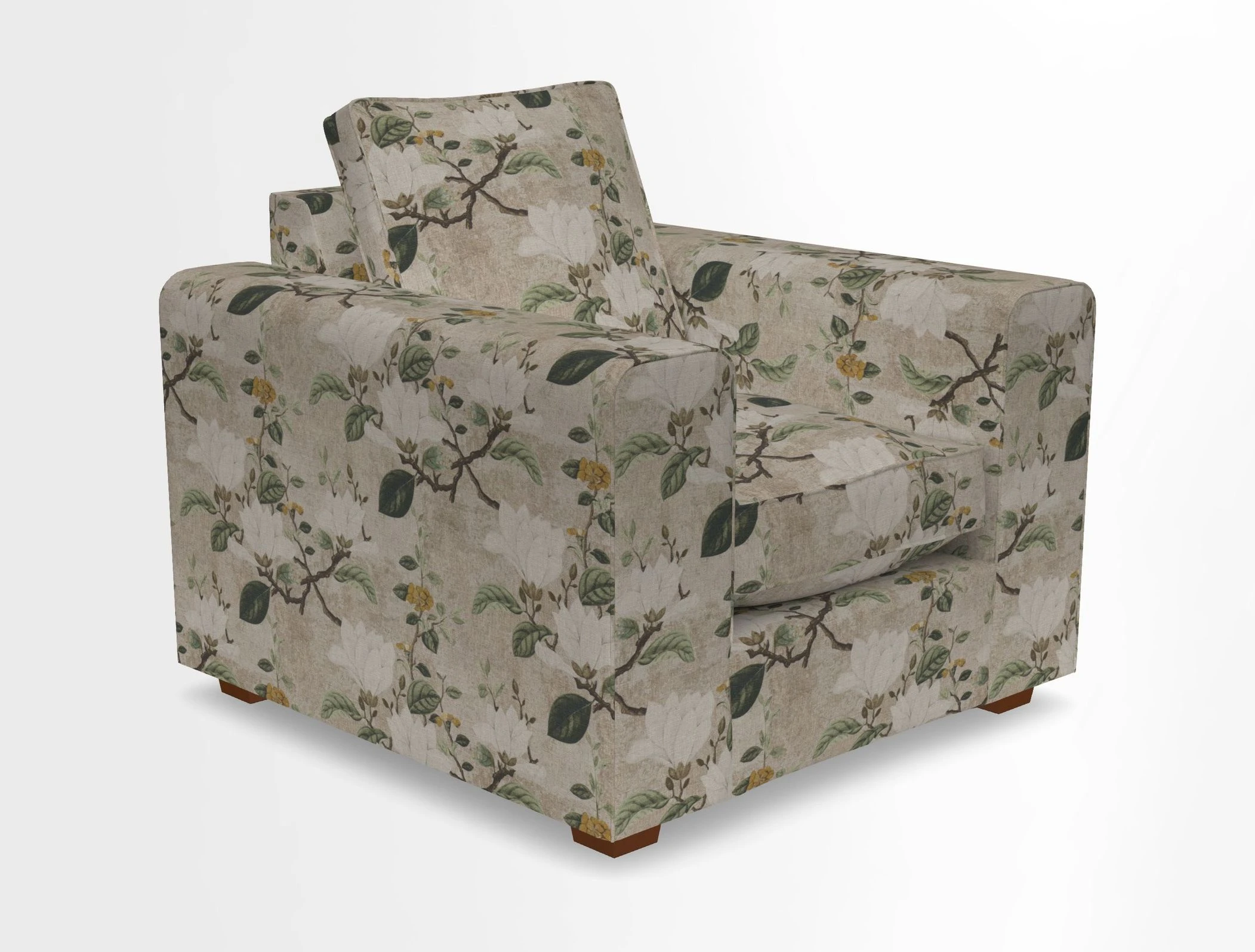 Saxmundham Chair in Two Tone Plain Biscuit