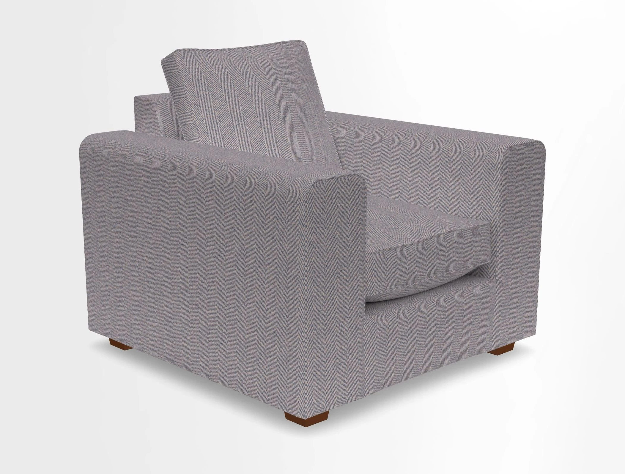 Saxmundham Chair in Two Tone Plain Biscuit