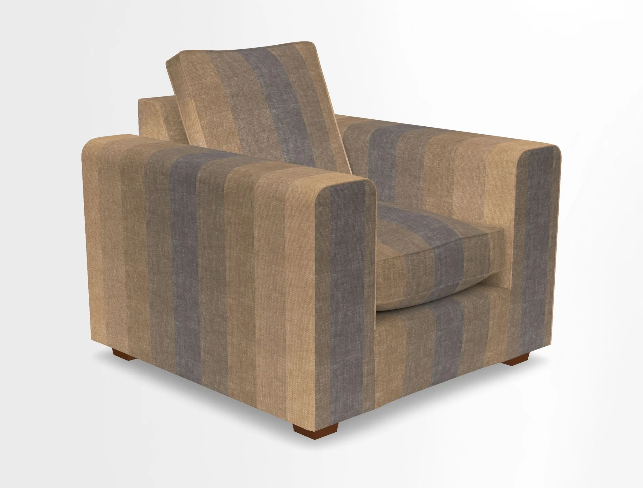 Saxmundham Chair in Two Tone Plain Biscuit