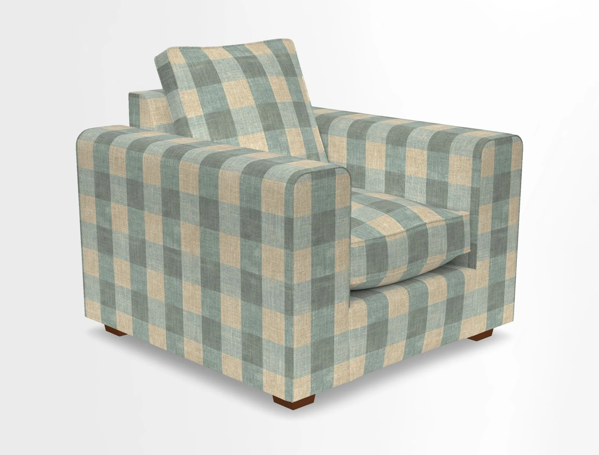 Saxmundham Chair in Two Tone Plain Biscuit