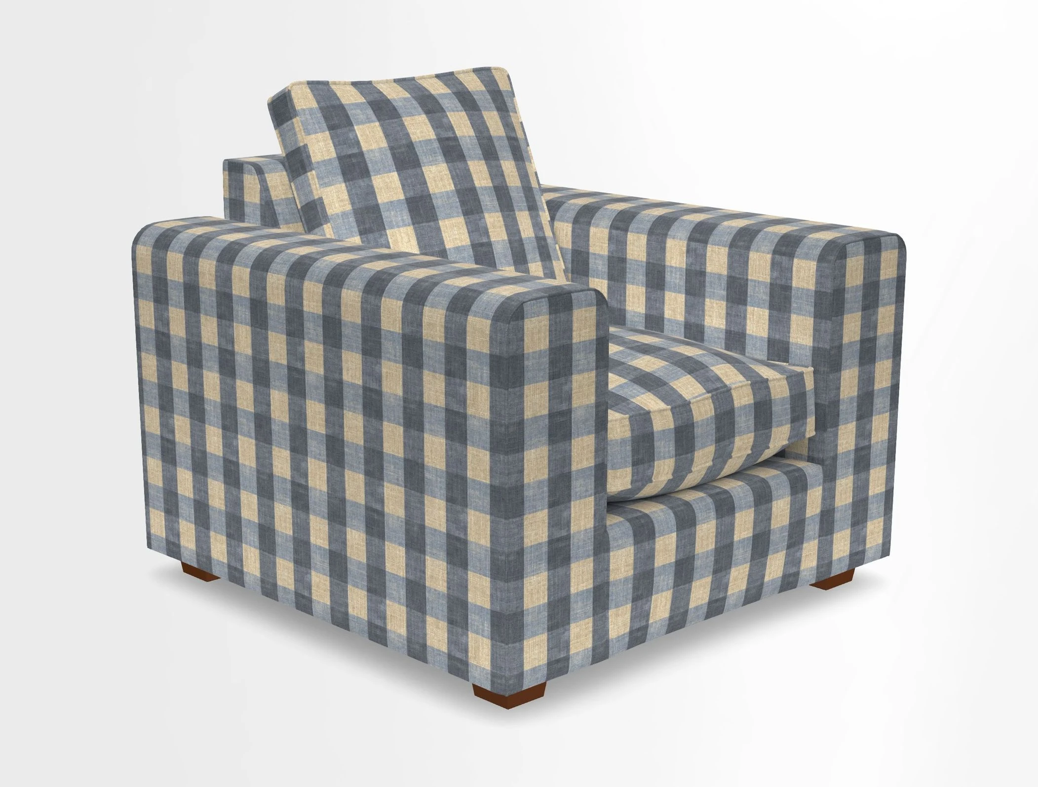 Saxmundham Chair in Two Tone Plain Biscuit