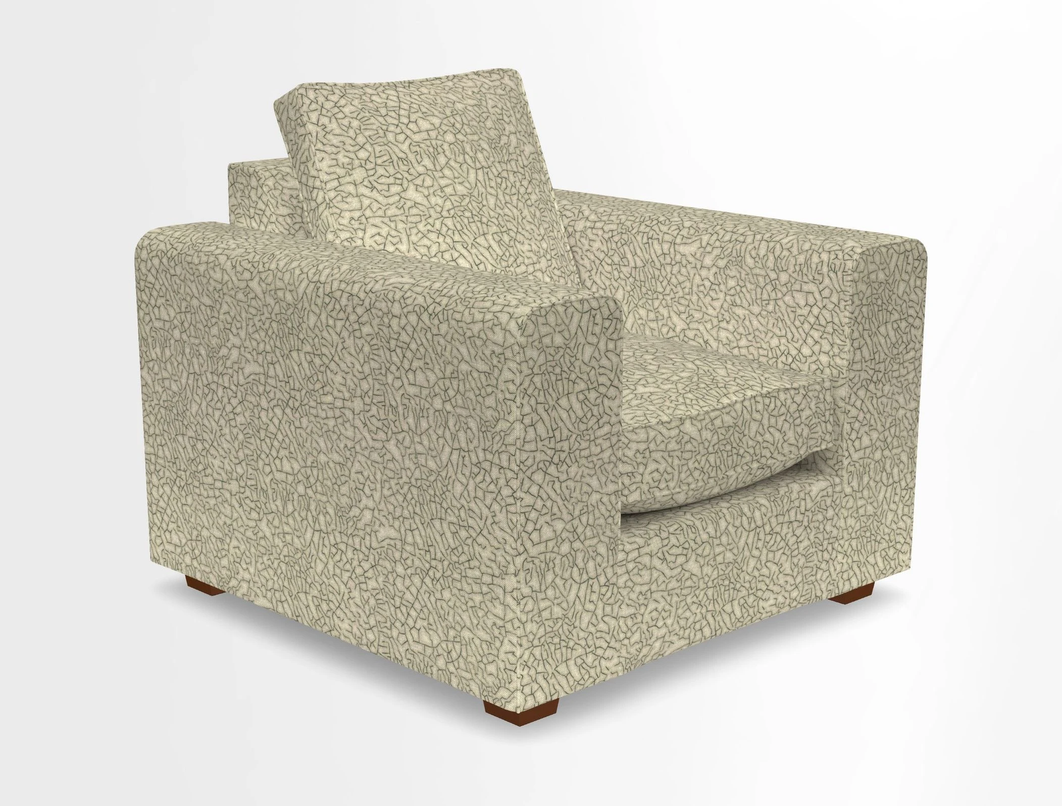 Saxmundham Chair in Two Tone Plain Biscuit