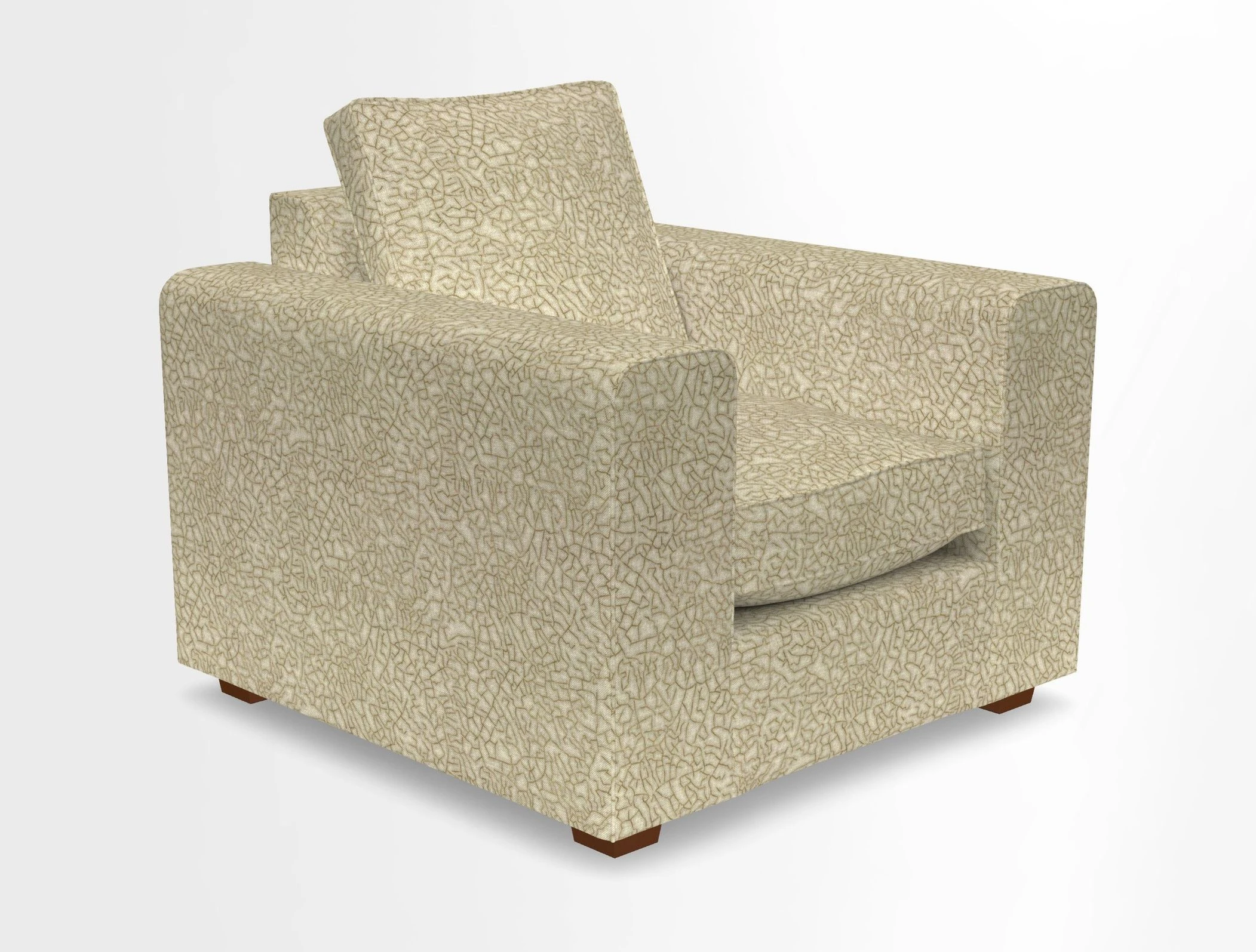 Saxmundham Chair in Two Tone Plain Biscuit