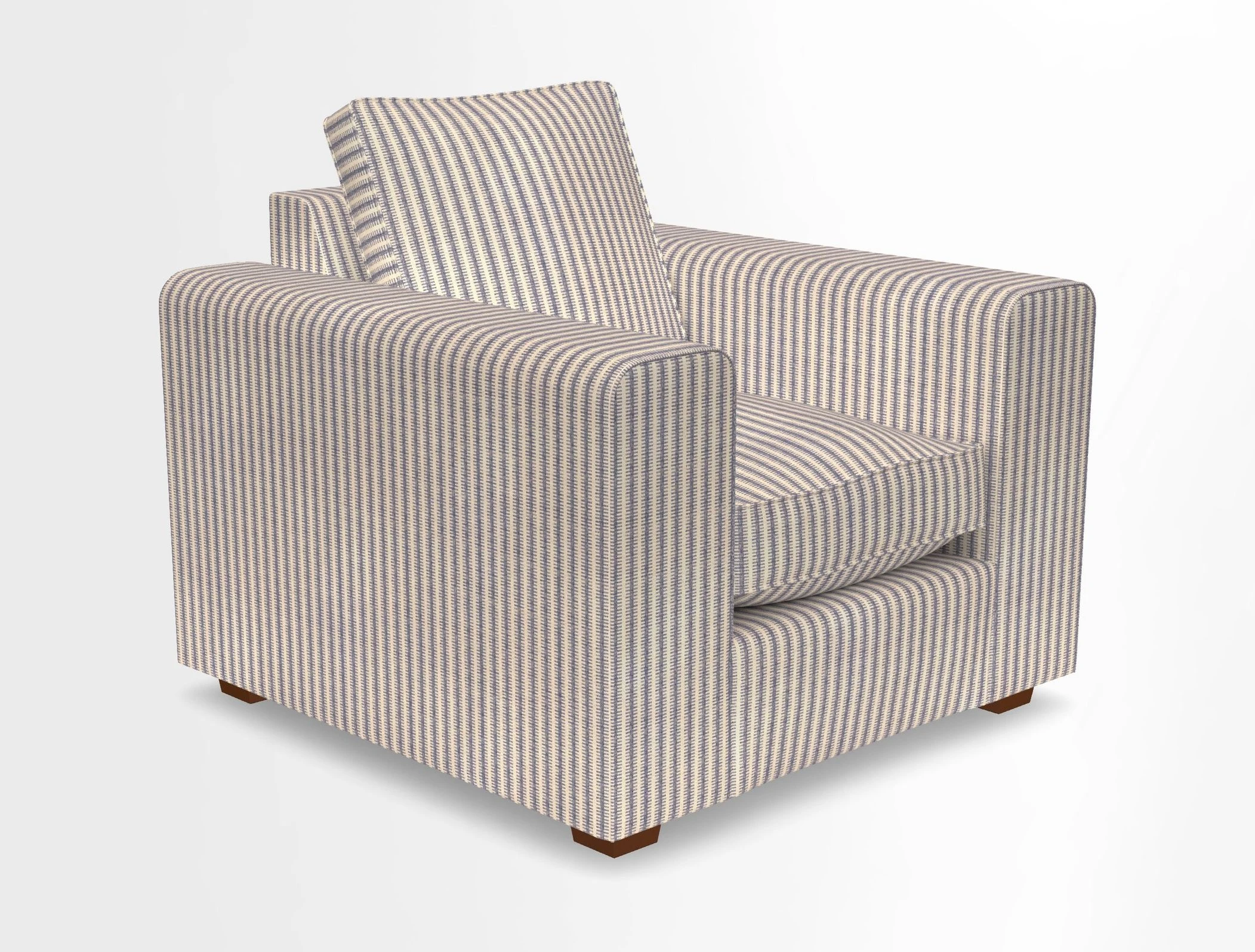 Saxmundham Chair in Two Tone Plain Biscuit