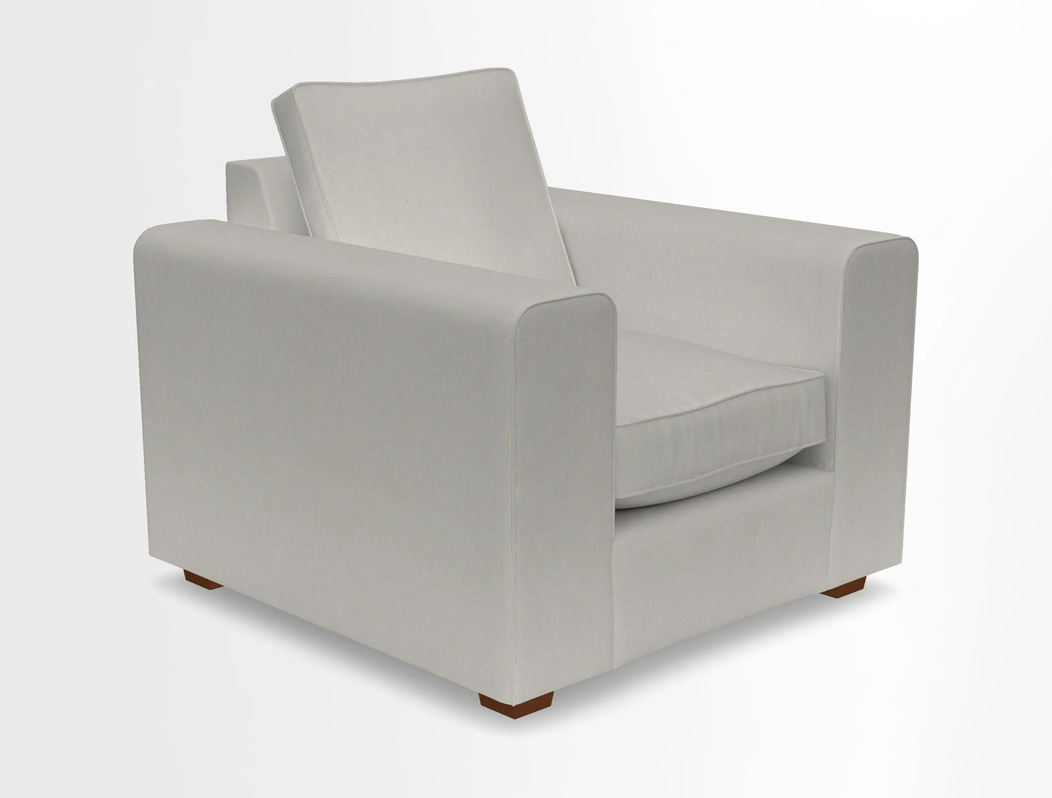 Saxmundham Chair in Two Tone Plain Biscuit