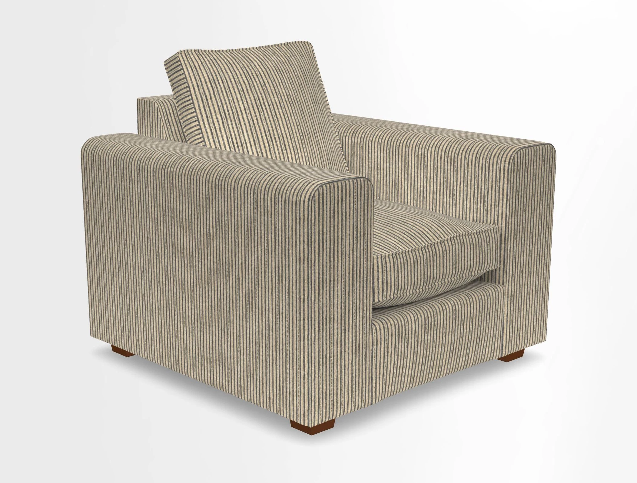 Saxmundham Chair in Two Tone Plain Biscuit