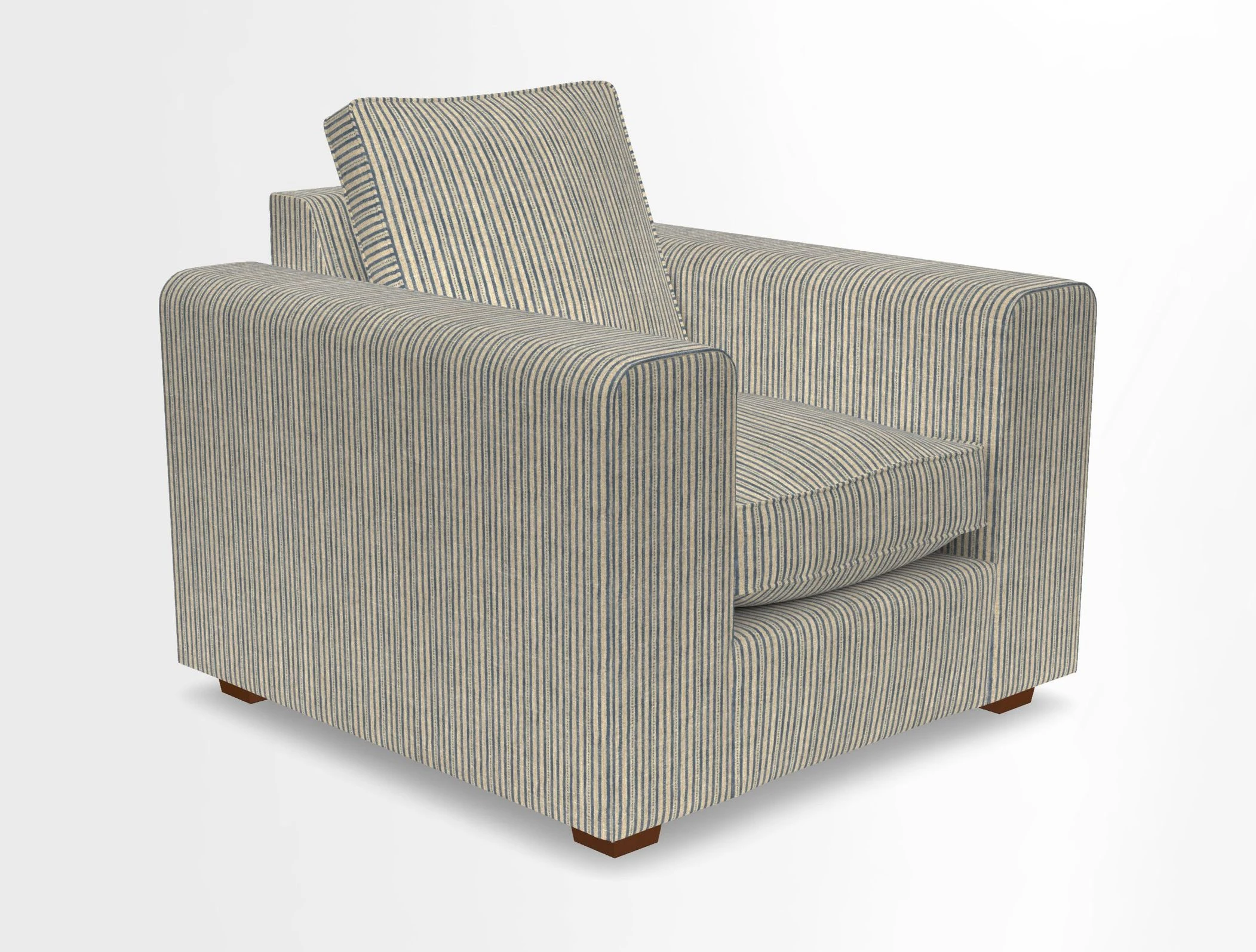 Saxmundham Chair in Two Tone Plain Biscuit