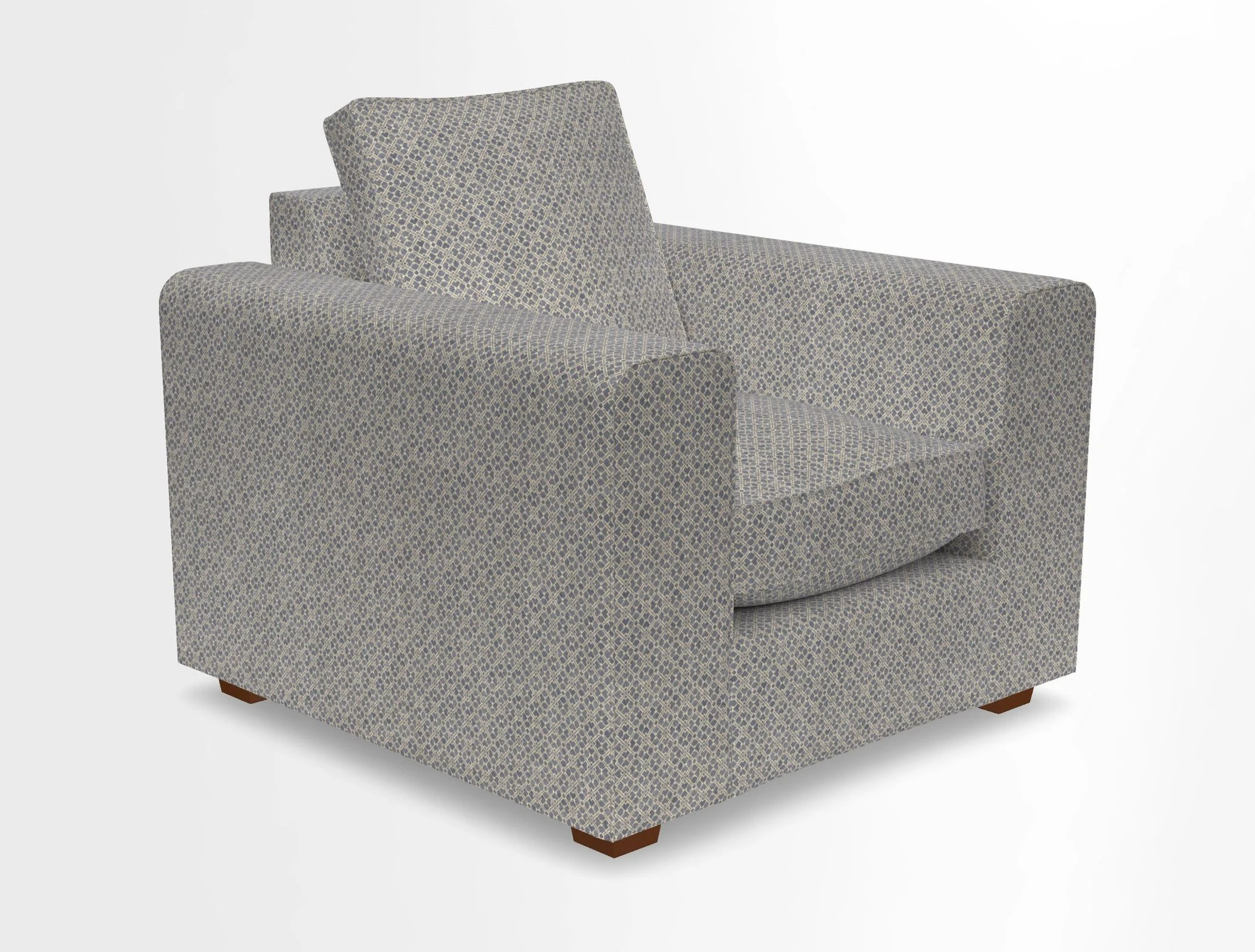 Saxmundham Chair in Two Tone Plain Biscuit
