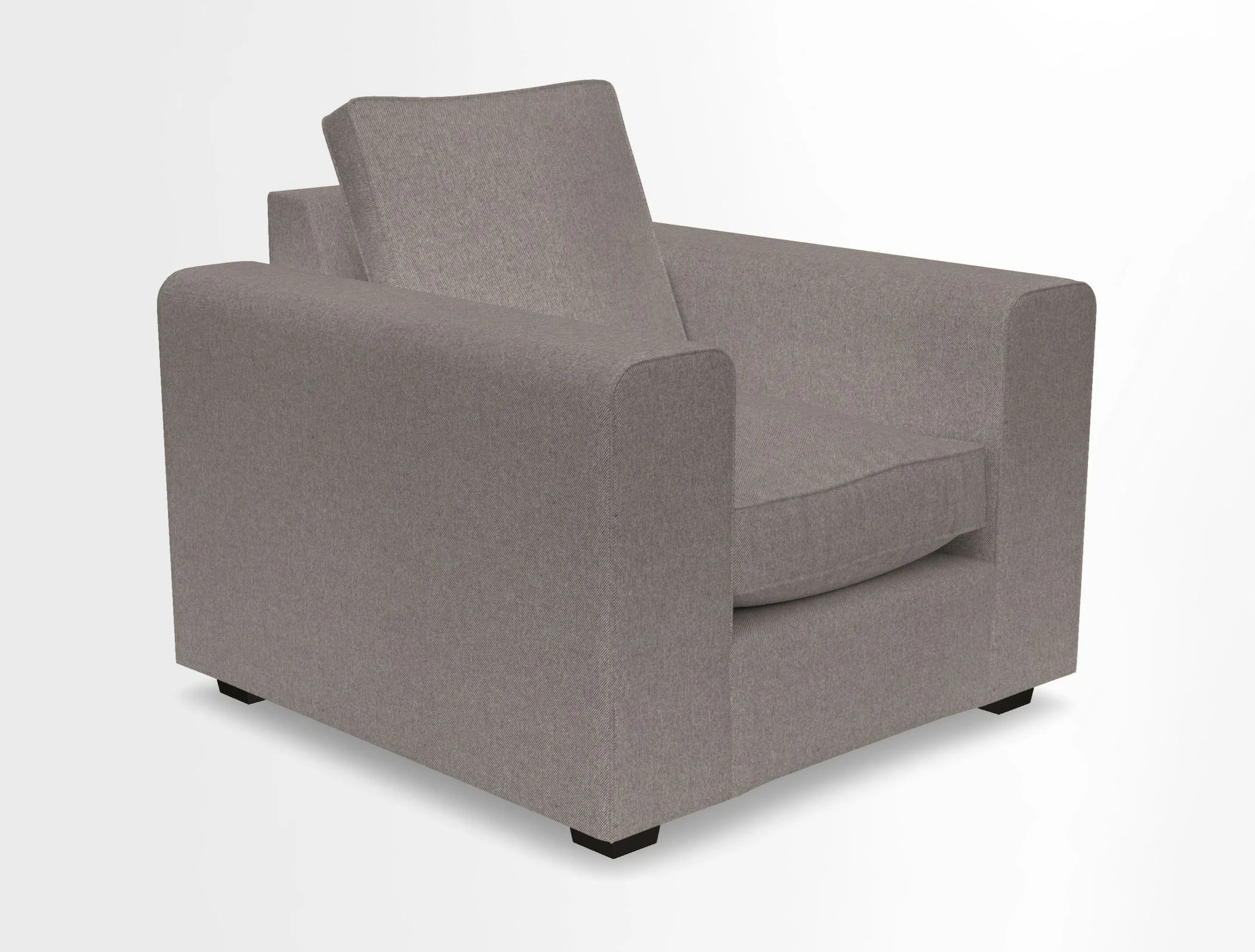 Saxmundham Chair in Two Tone Plain Biscuit