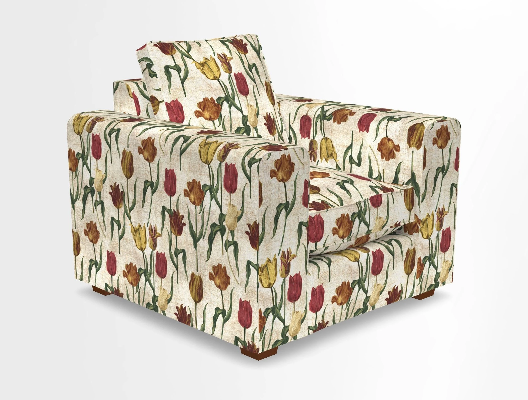 Saxmundham Chair in Two Tone Plain Biscuit