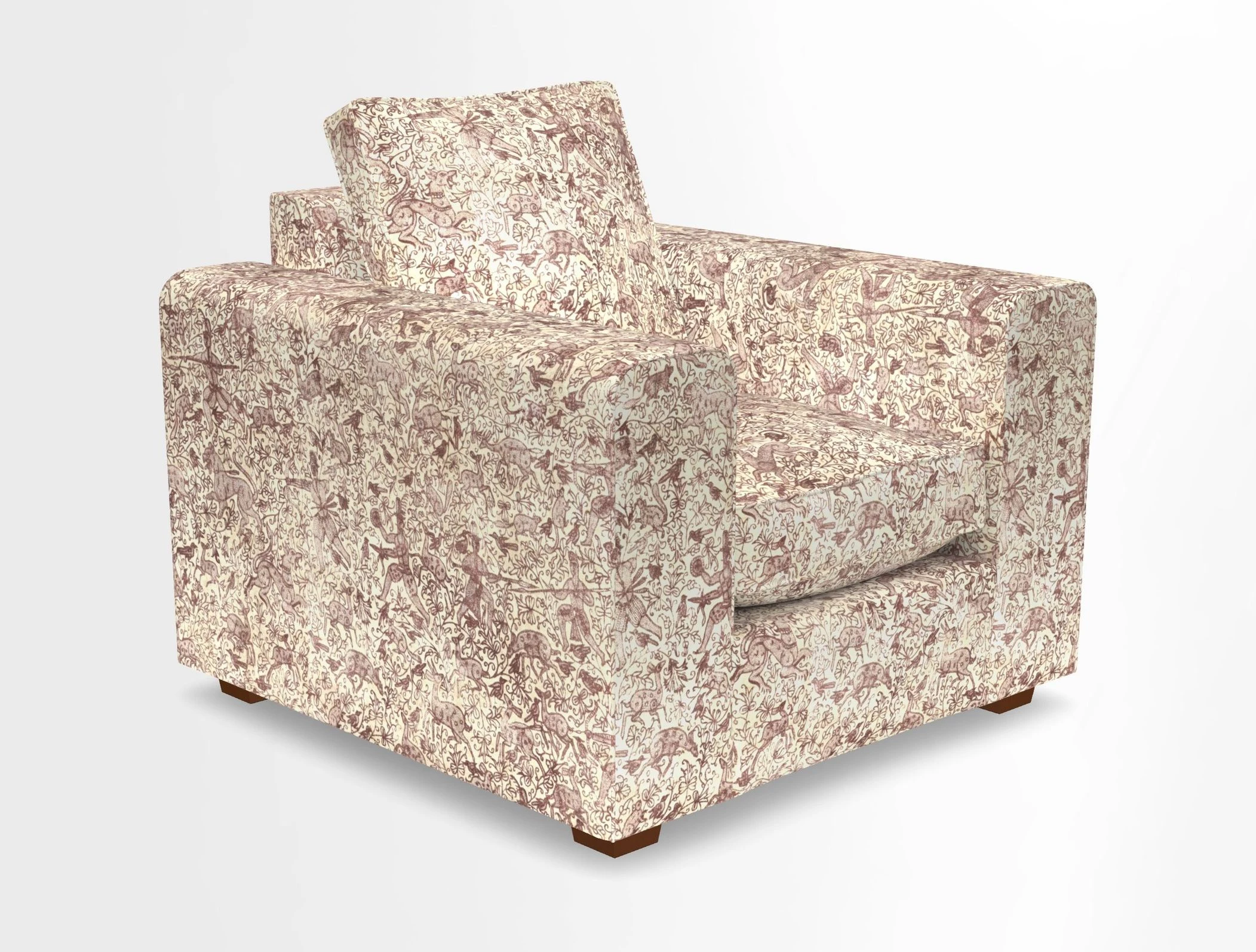 Saxmundham Chair in Two Tone Plain Biscuit