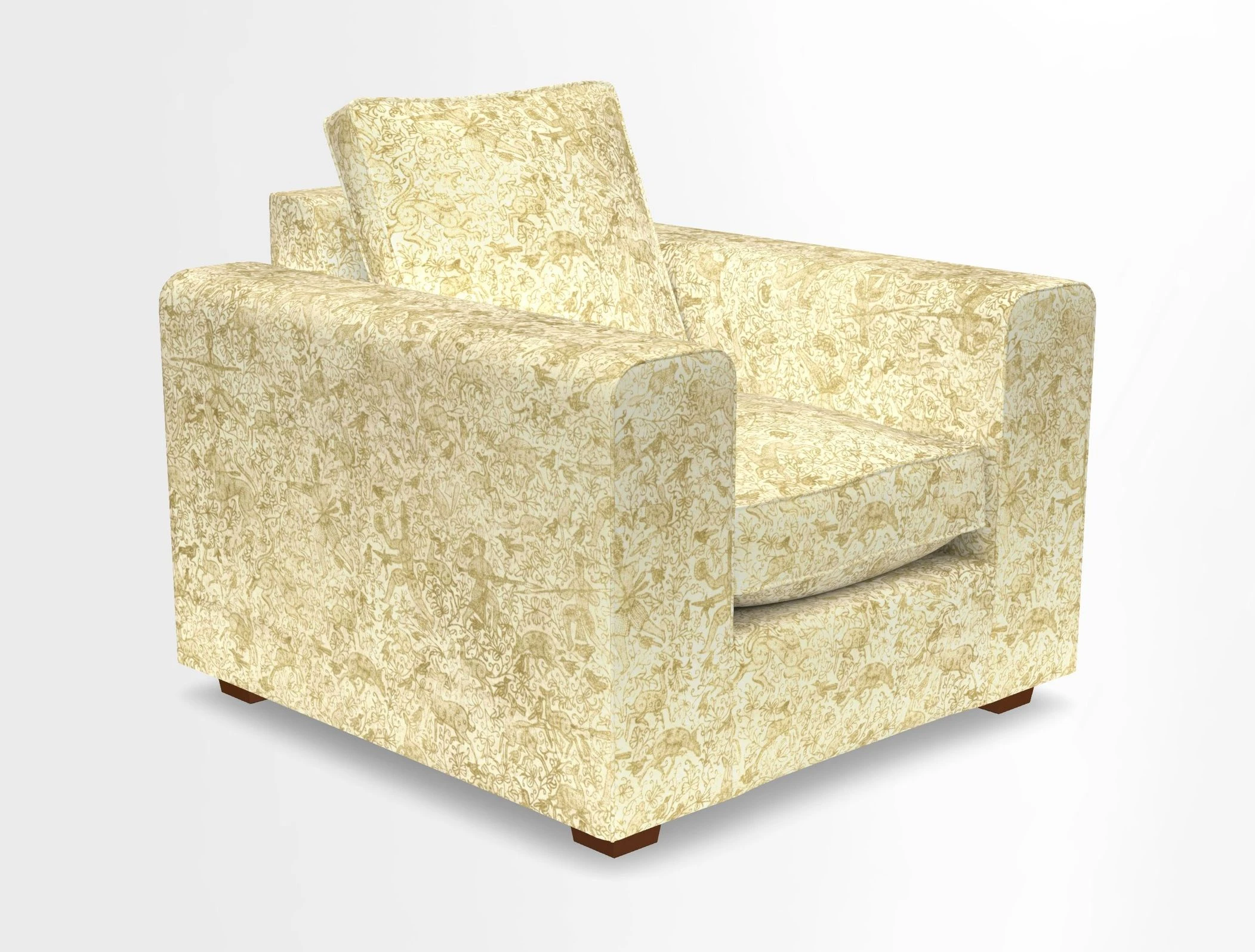Saxmundham Chair in Two Tone Plain Biscuit