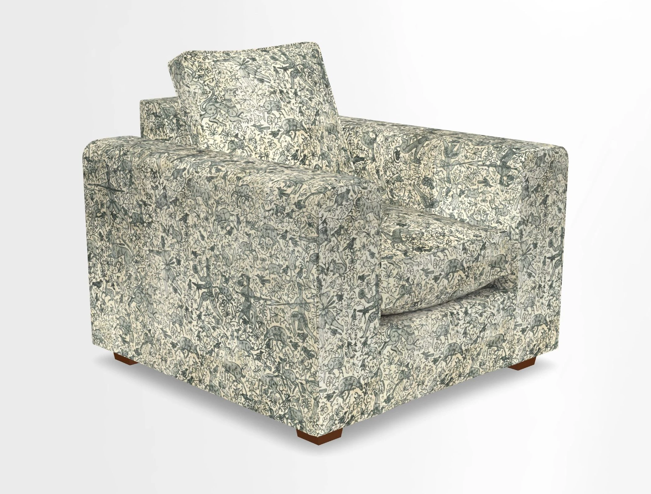 Saxmundham Chair in Two Tone Plain Biscuit
