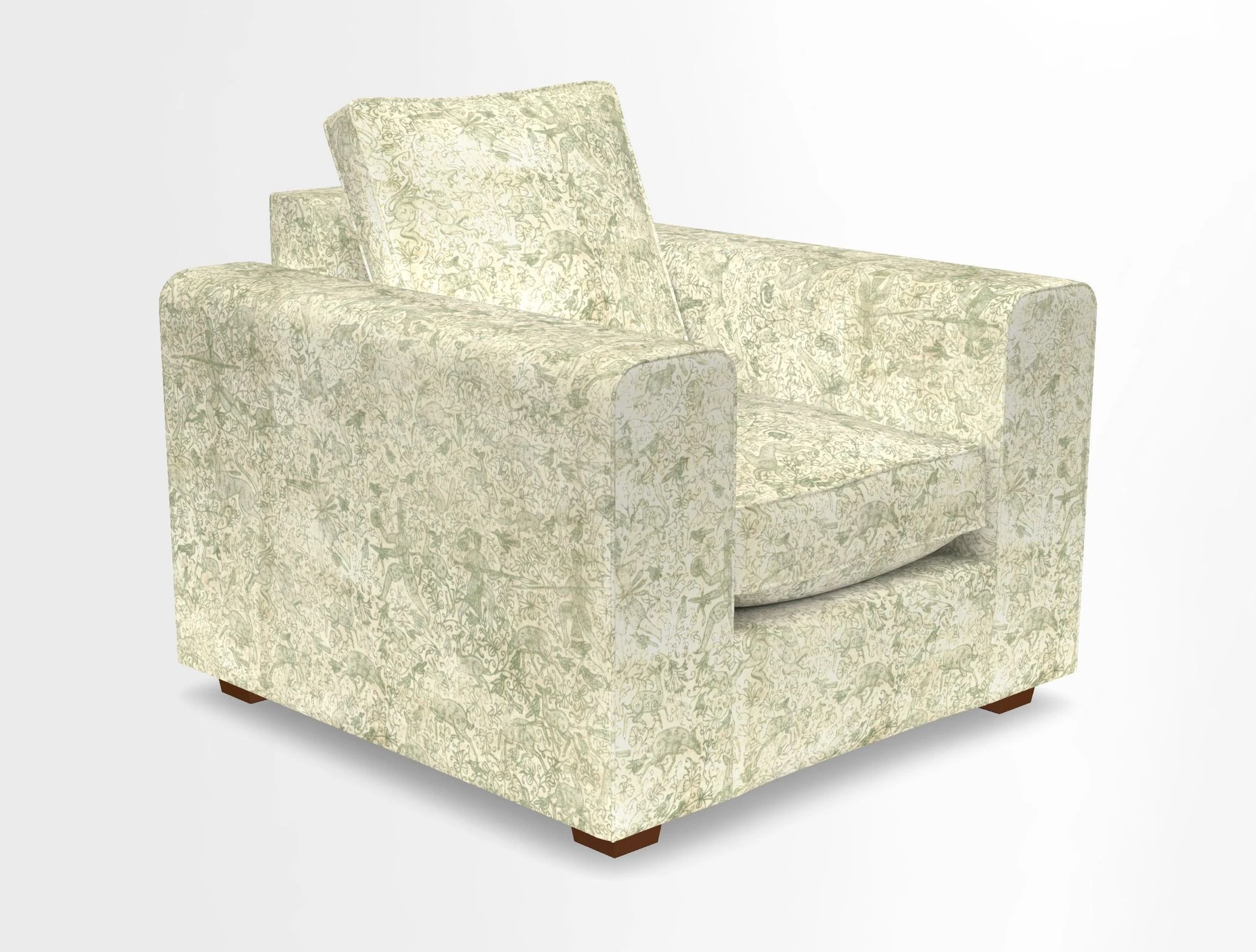 Saxmundham Chair in Two Tone Plain Biscuit