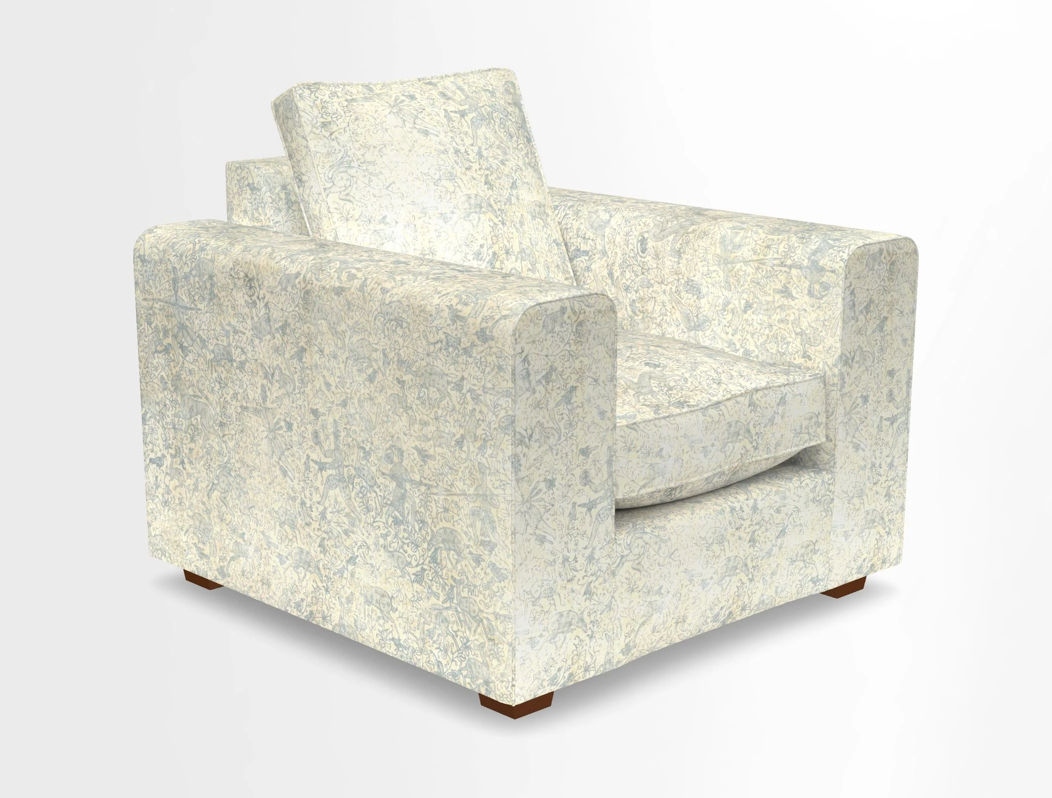 Saxmundham Chair in Two Tone Plain Biscuit