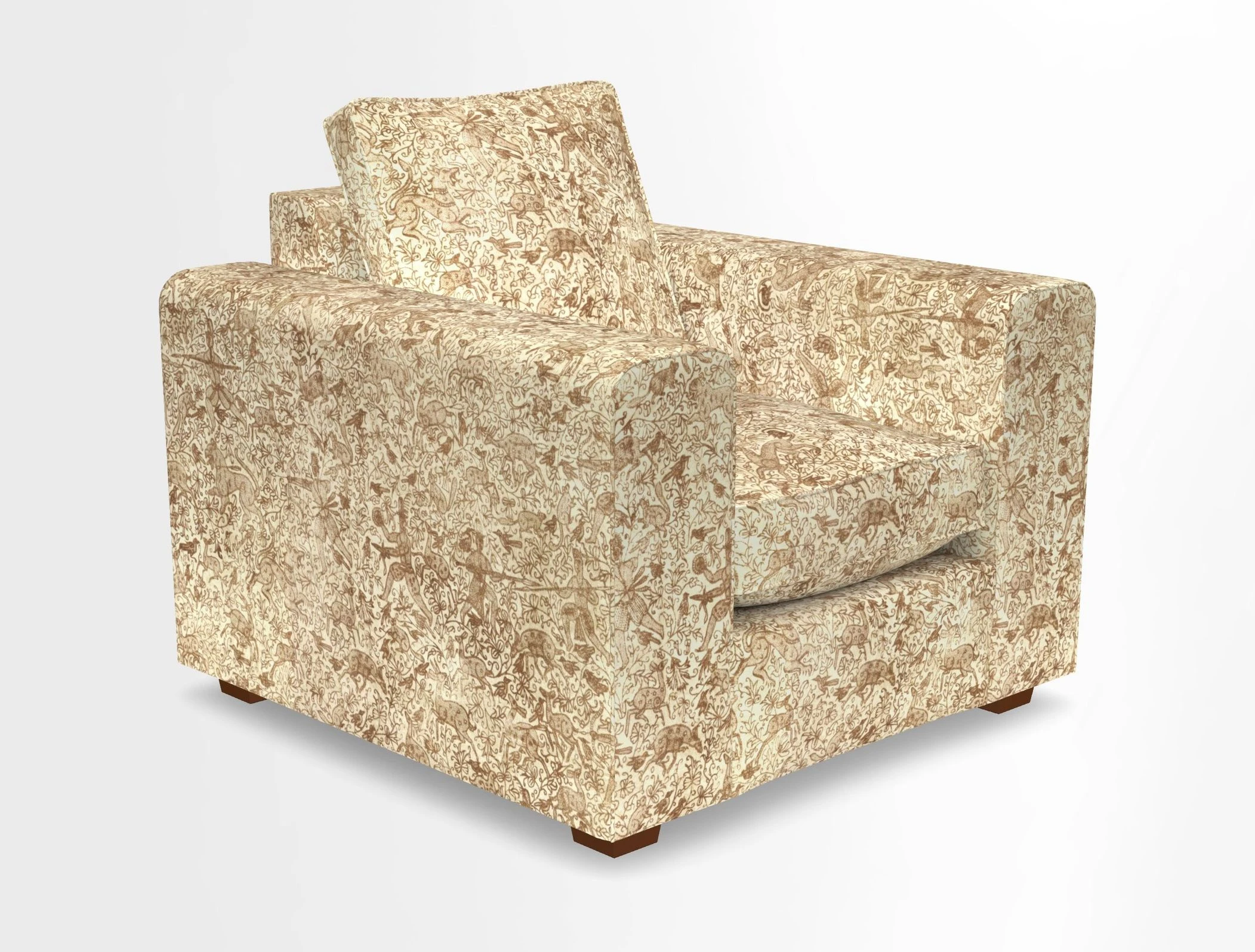Saxmundham Chair in Two Tone Plain Biscuit