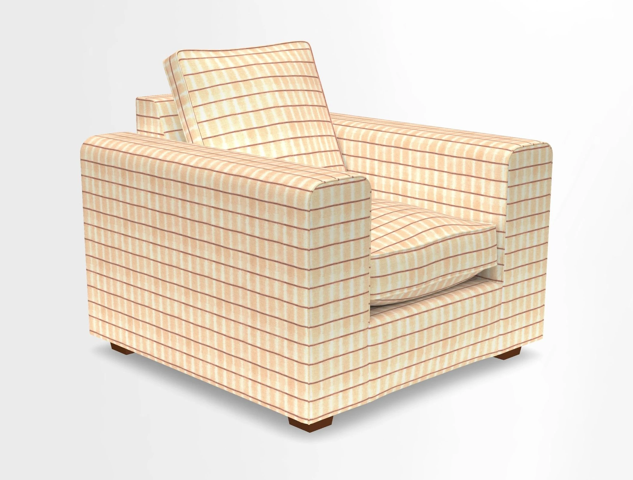 Saxmundham Chair in Two Tone Plain Biscuit