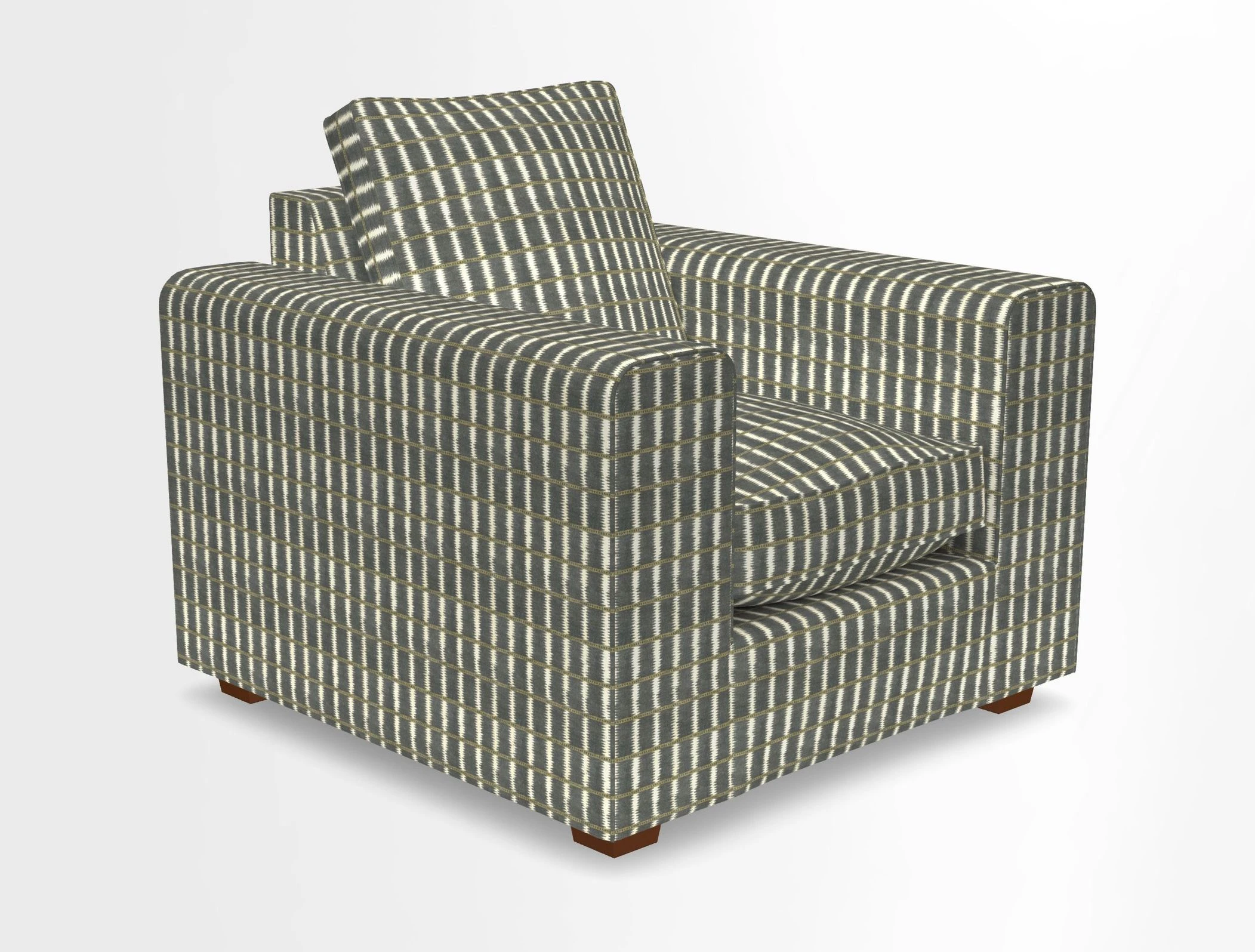 Saxmundham Chair in Two Tone Plain Biscuit