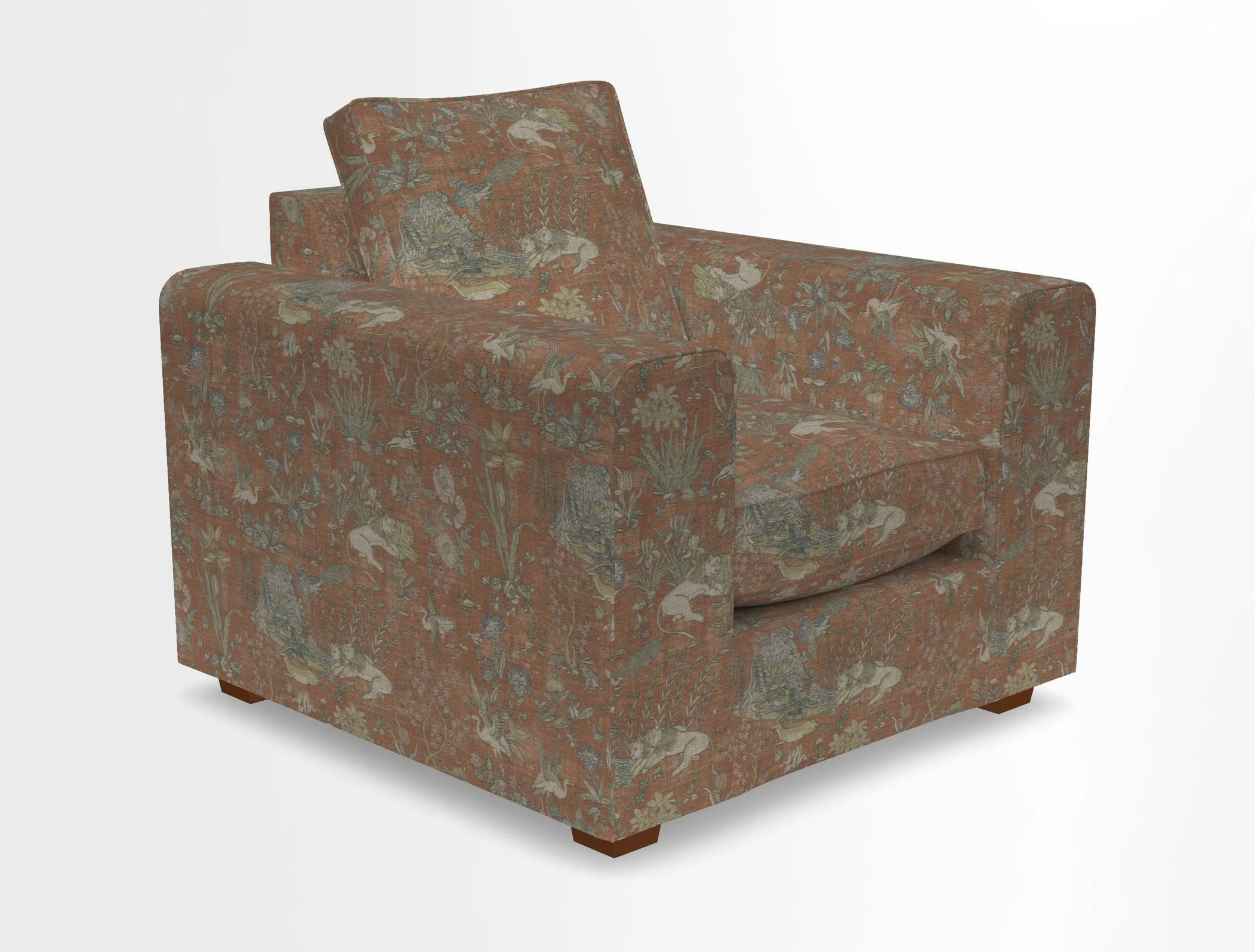 Saxmundham Chair in Two Tone Plain Biscuit