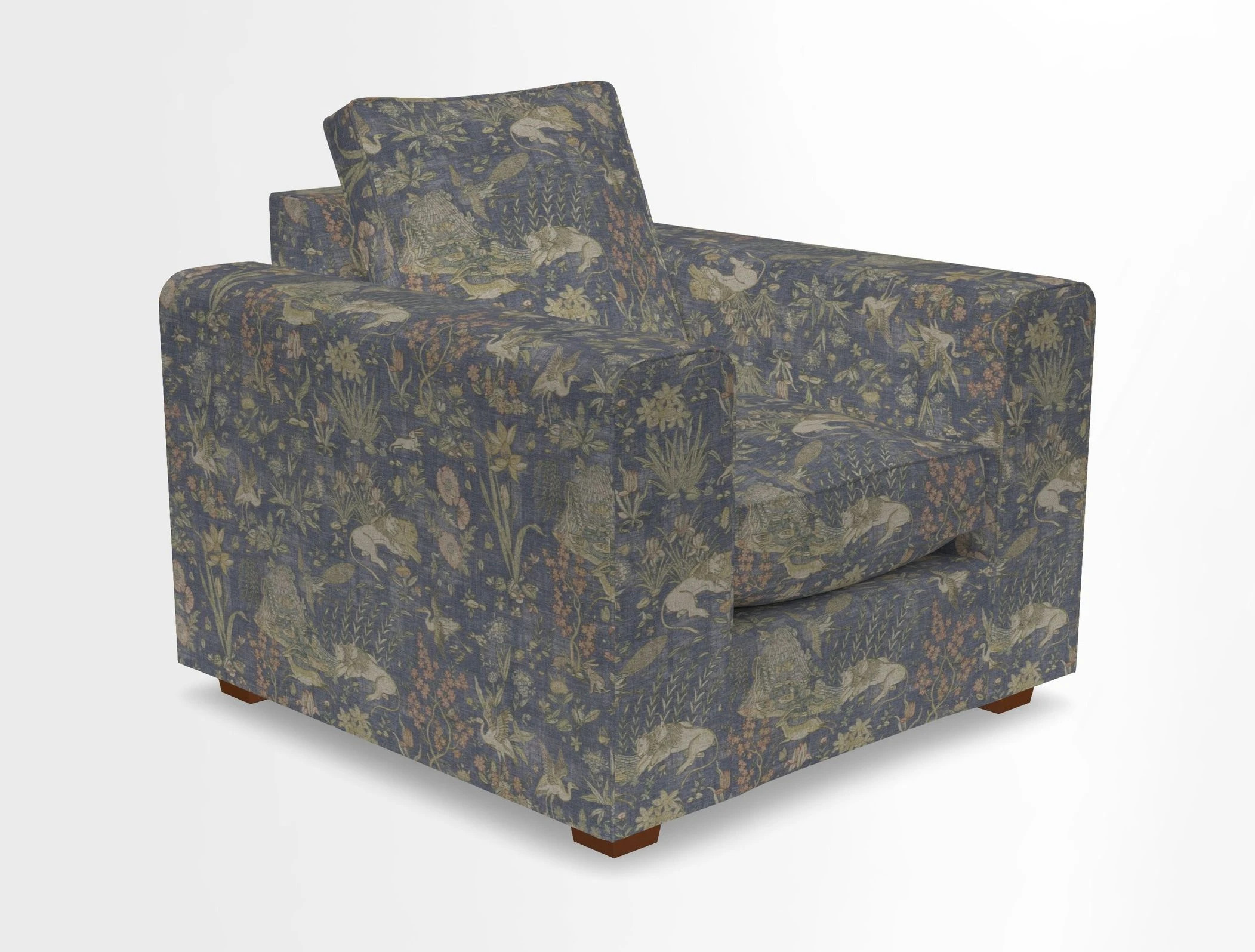 Saxmundham Chair in Two Tone Plain Biscuit