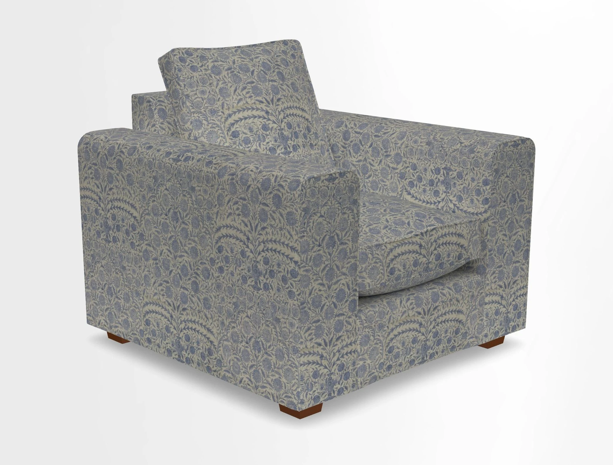 Saxmundham Chair in Two Tone Plain Biscuit