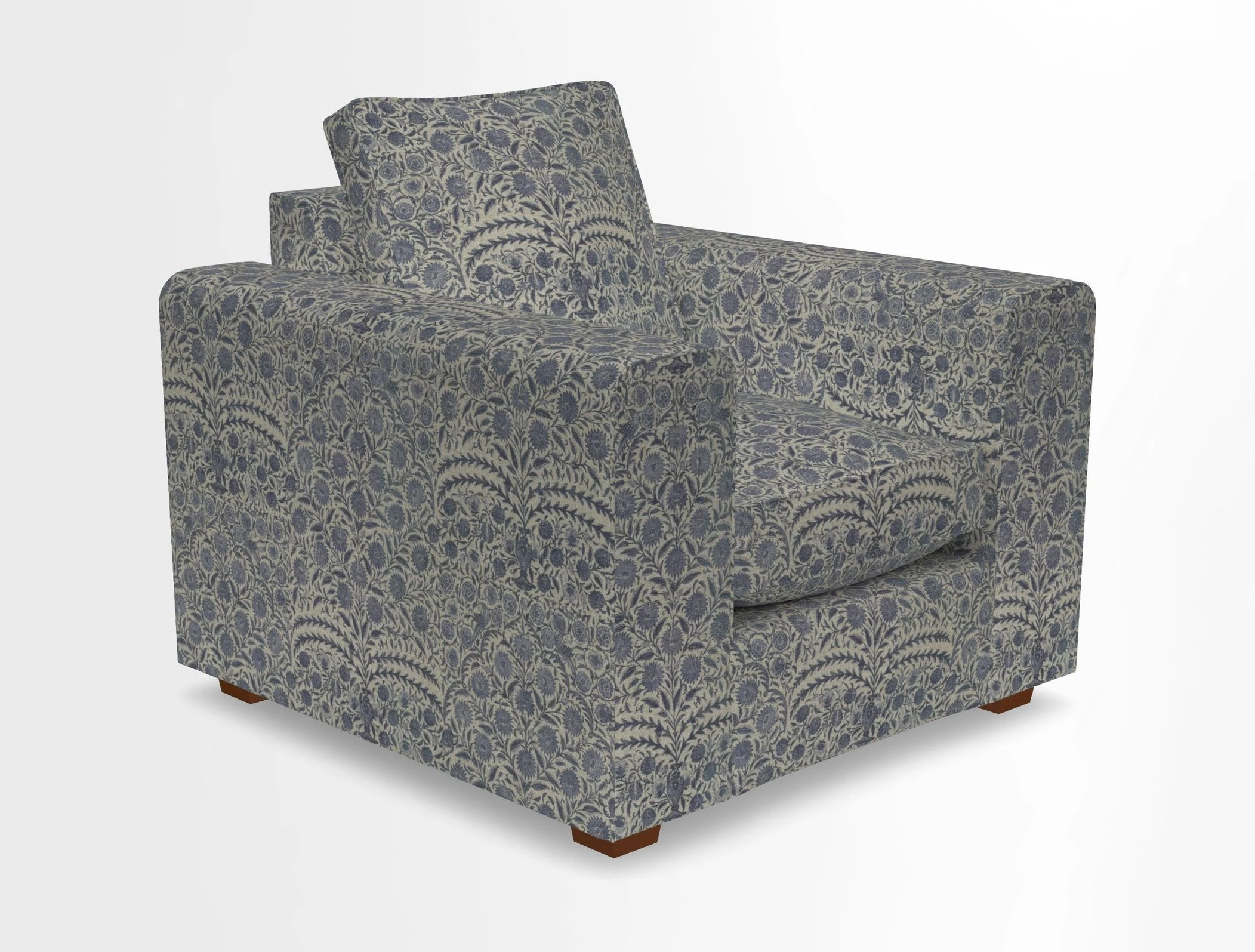Saxmundham Chair in Two Tone Plain Biscuit