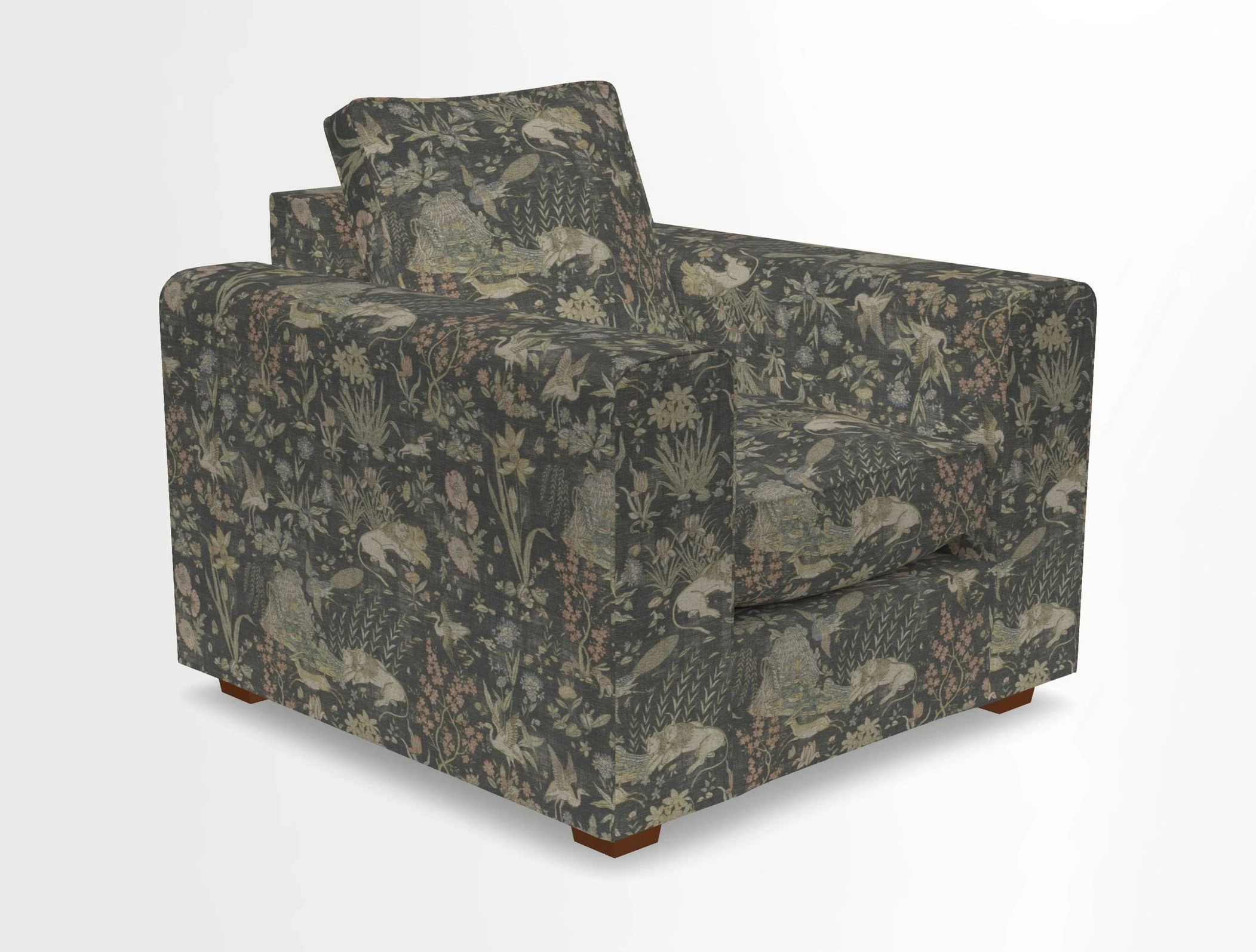 Saxmundham Chair in Two Tone Plain Biscuit