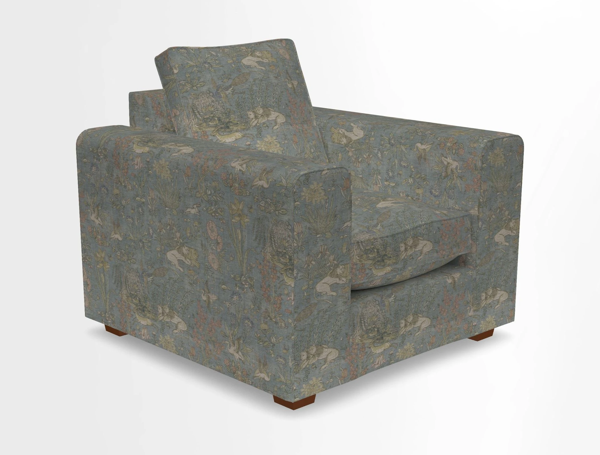 Saxmundham Chair in Two Tone Plain Biscuit