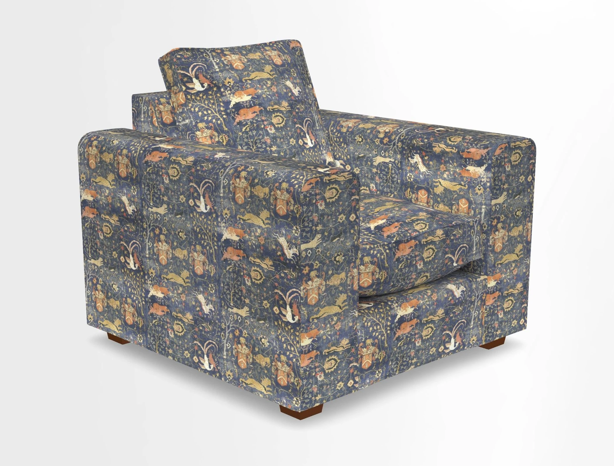 Saxmundham Chair in Two Tone Plain Biscuit