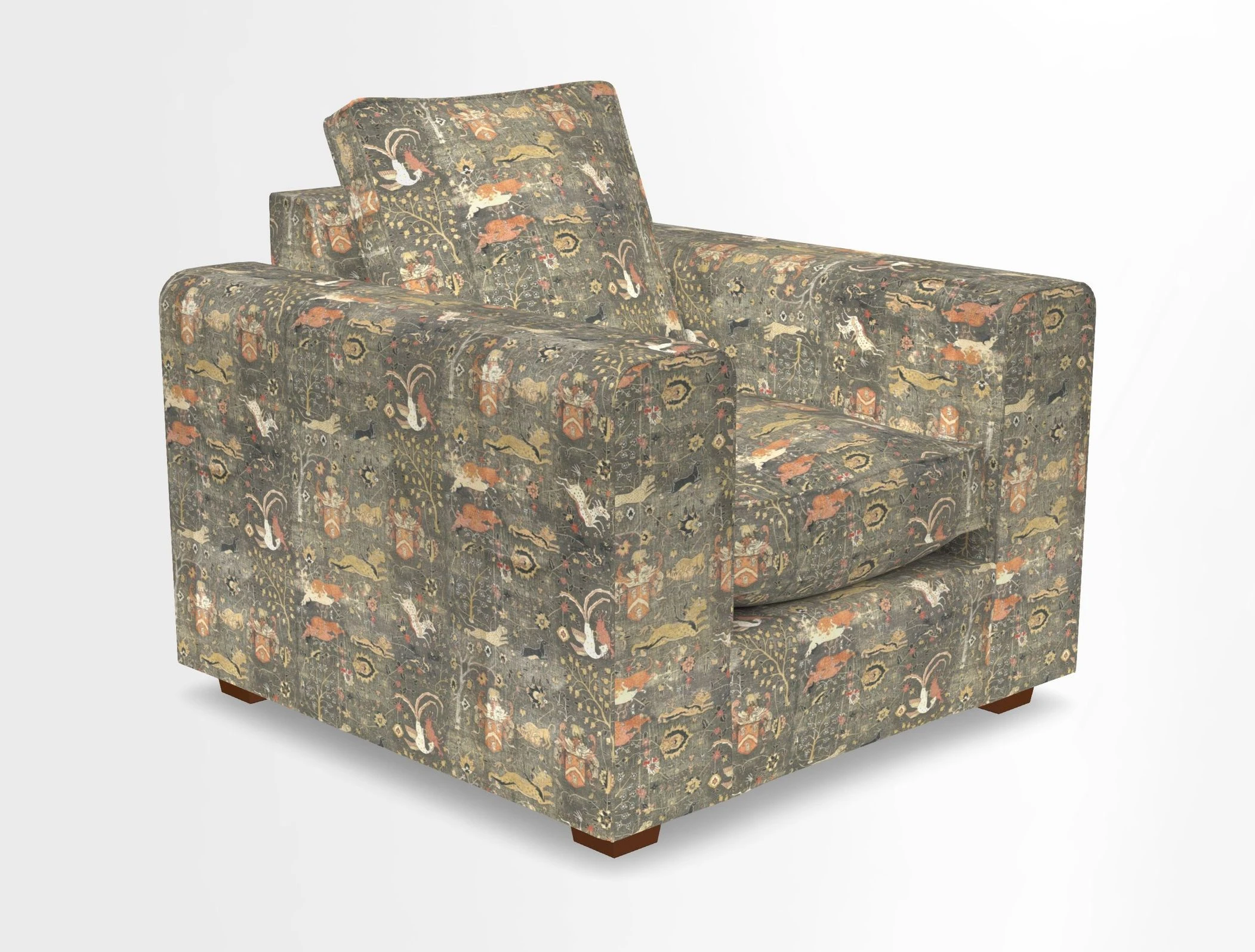 Saxmundham Chair in Two Tone Plain Biscuit