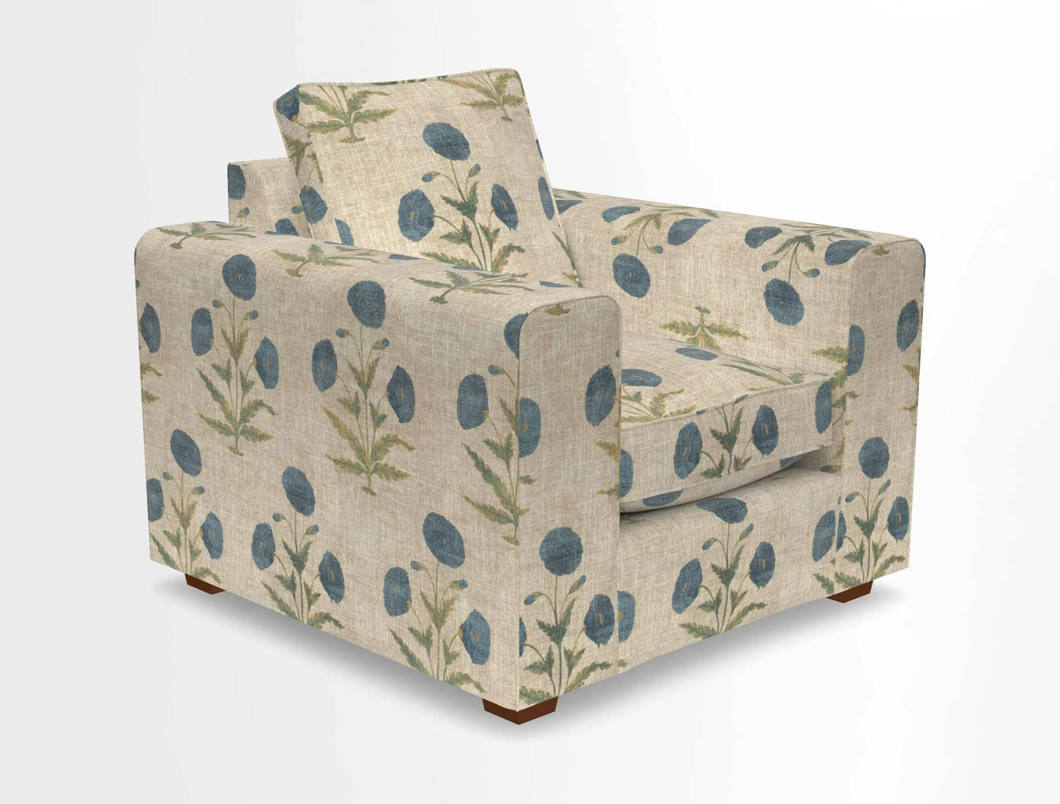 Saxmundham Chair in Two Tone Plain Biscuit