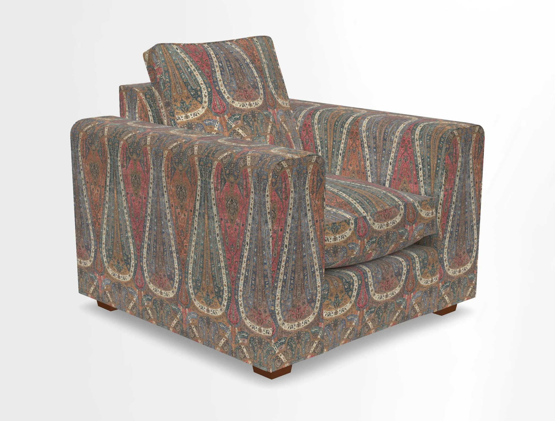 Saxmundham Chair in Two Tone Plain Biscuit