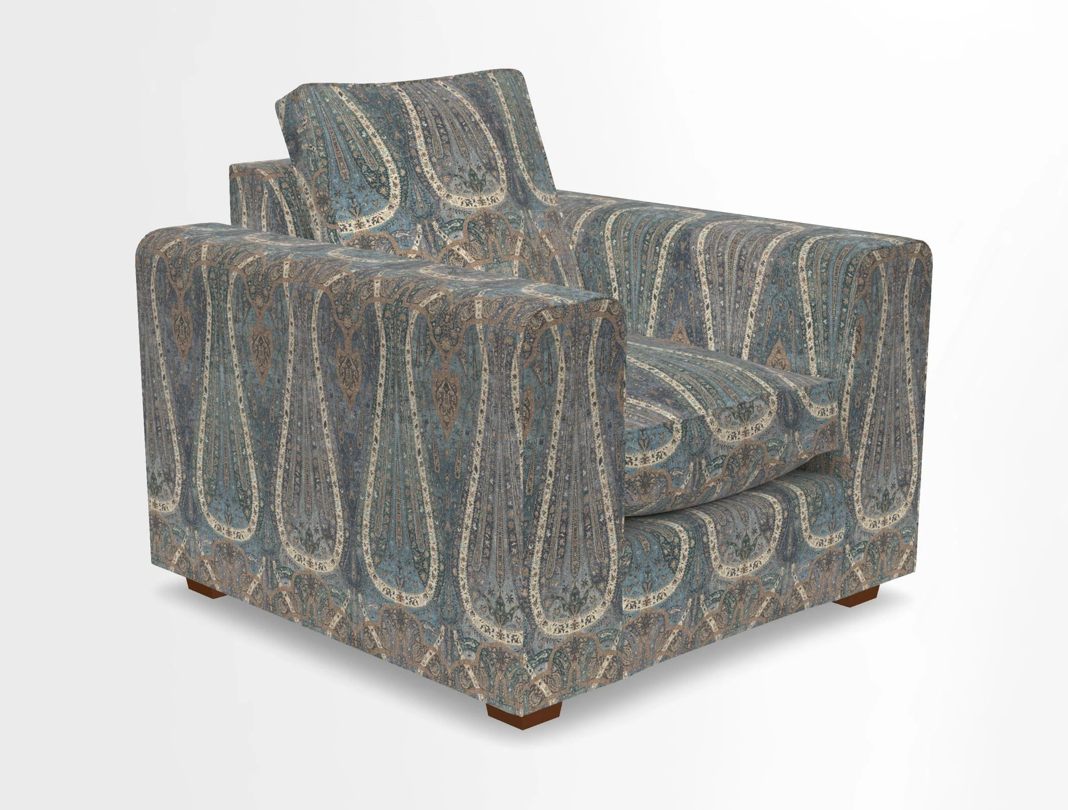 Saxmundham Chair in Two Tone Plain Biscuit