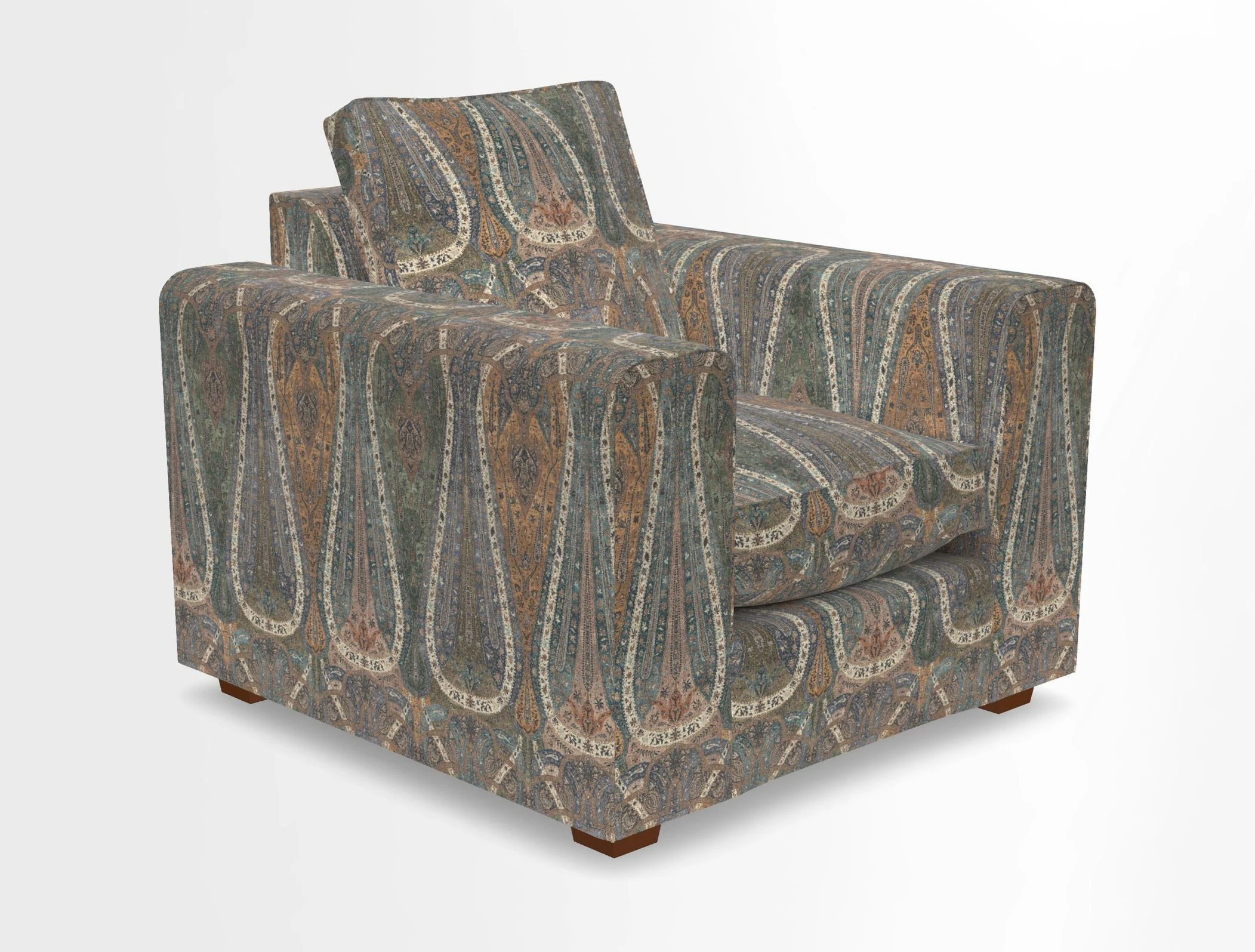 Saxmundham Chair in Two Tone Plain Biscuit