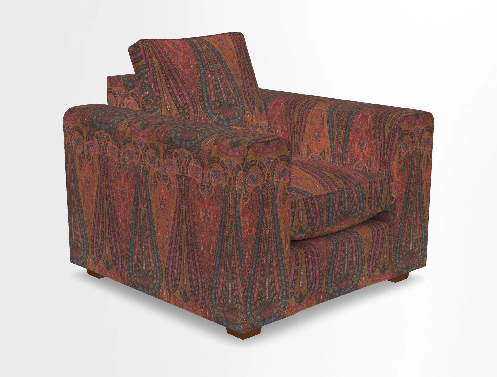 Saxmundham Chair in Two Tone Plain Biscuit