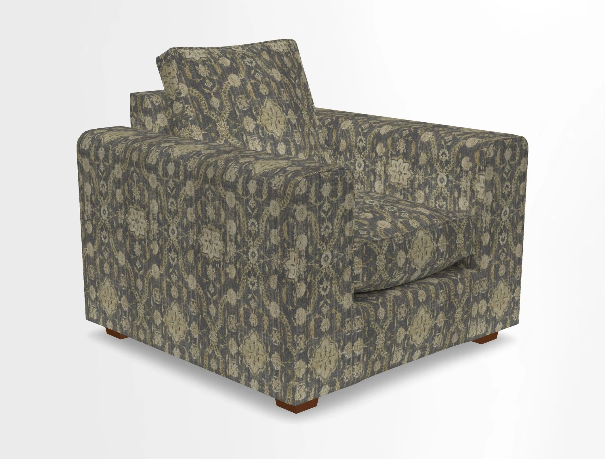 Saxmundham Chair in Two Tone Plain Biscuit
