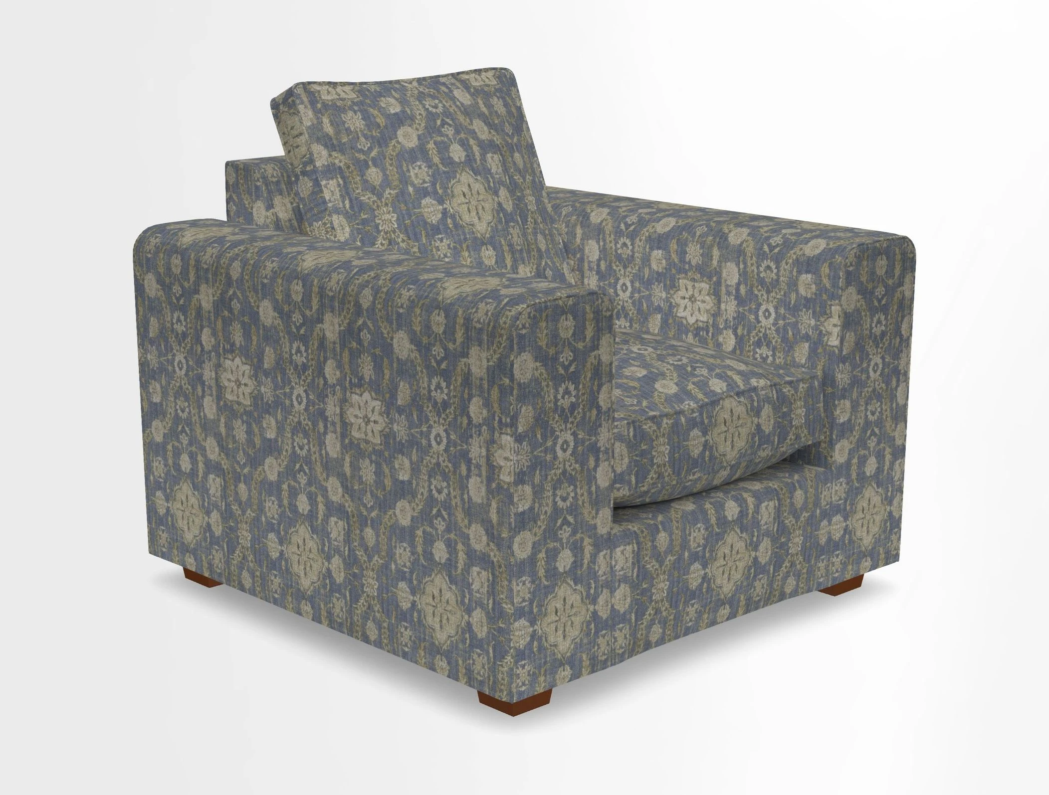 Saxmundham Chair in Two Tone Plain Biscuit