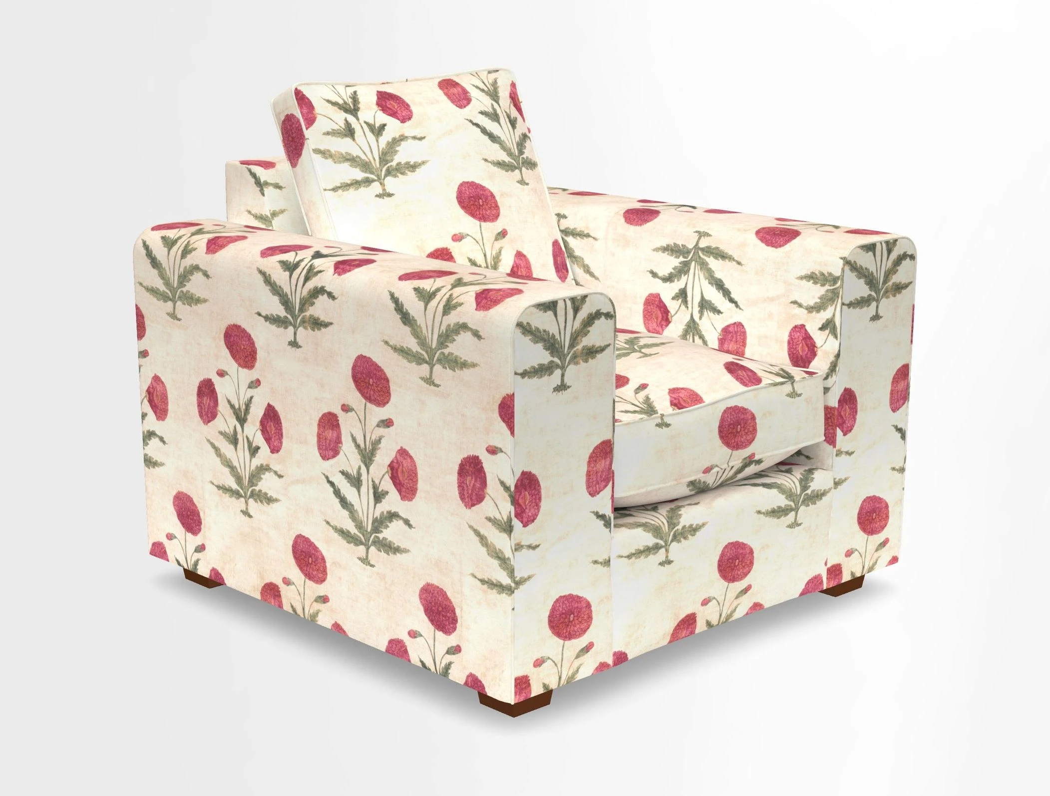 Saxmundham Chair in Two Tone Plain Biscuit