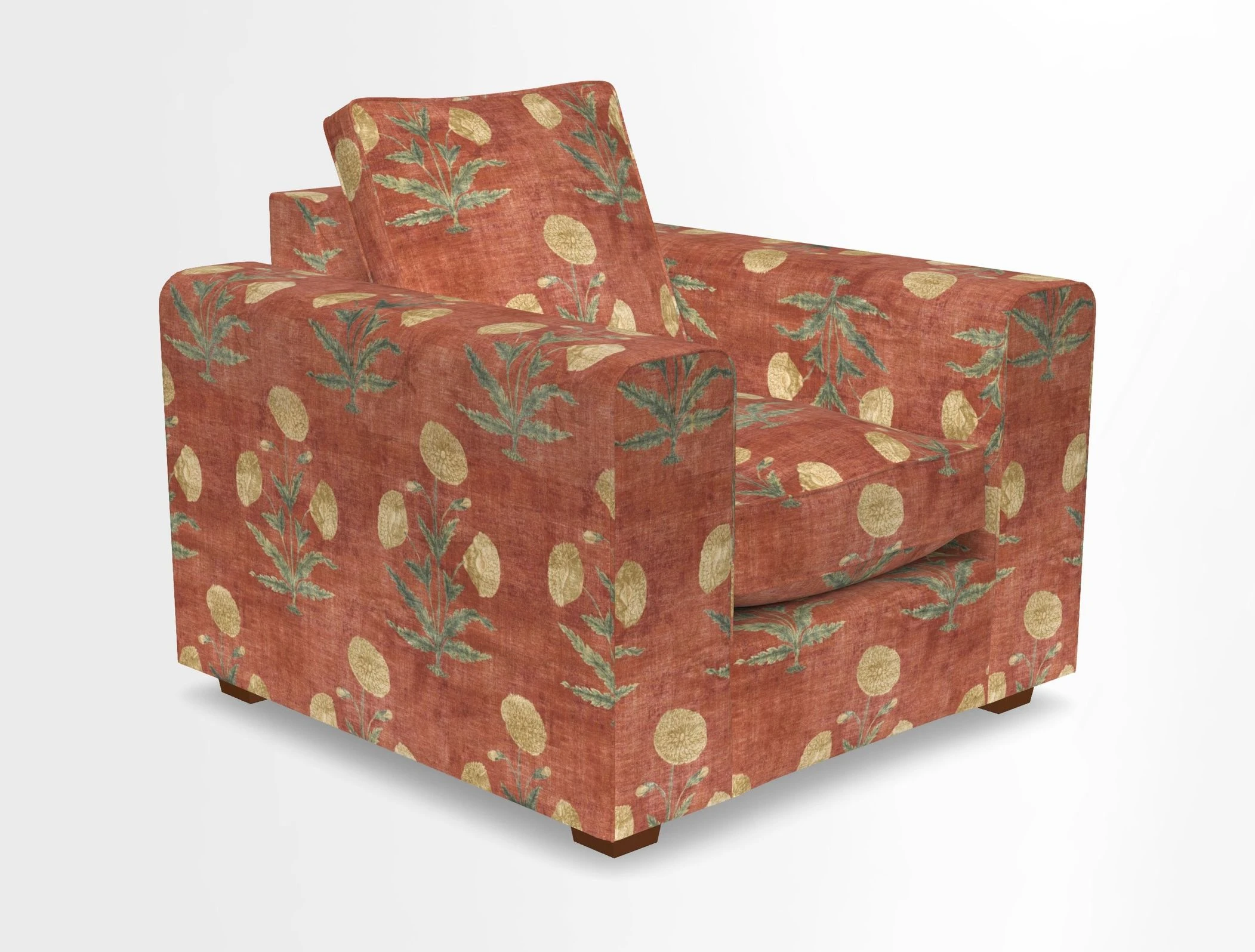 Saxmundham Chair in Two Tone Plain Biscuit