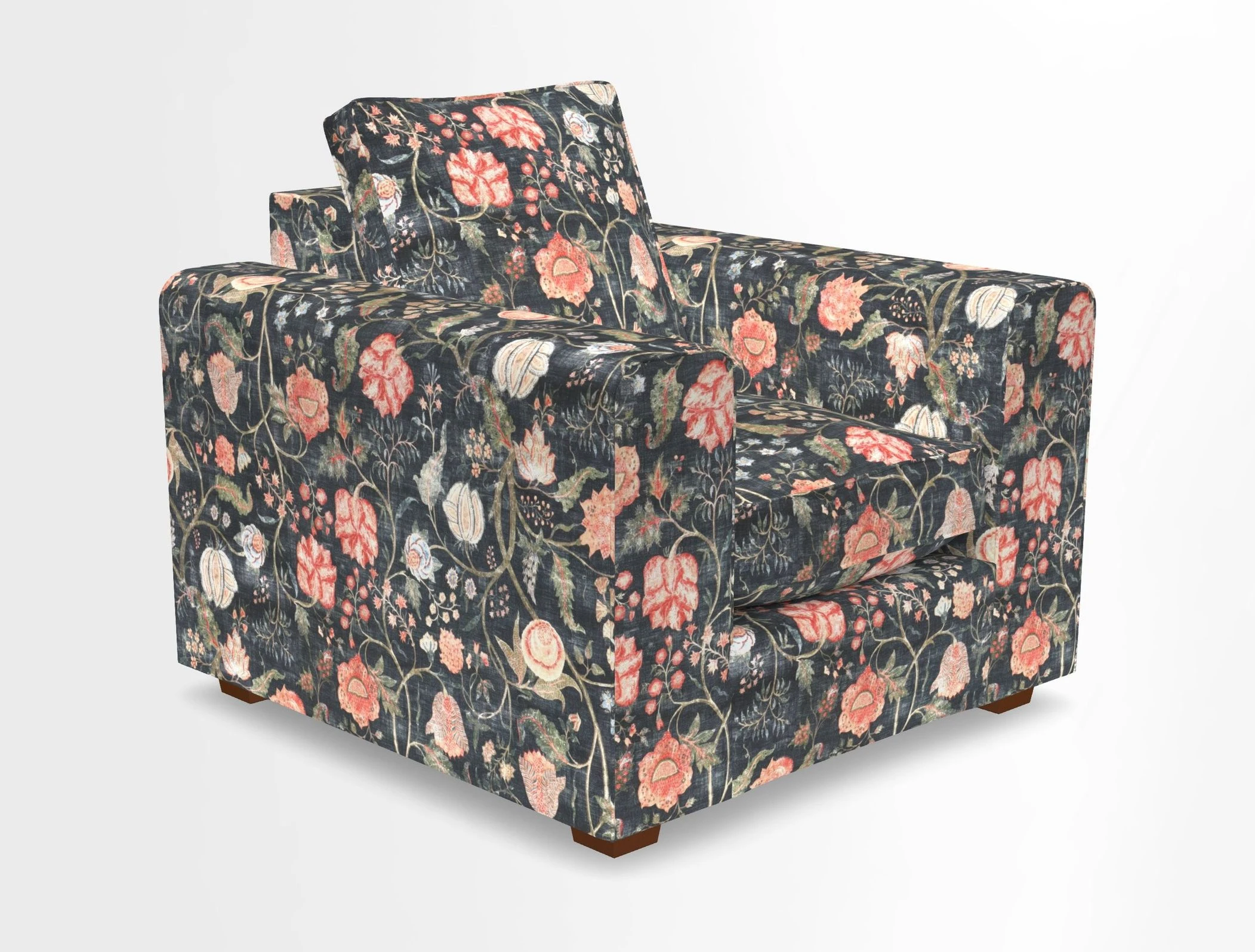 Saxmundham Chair in Two Tone Plain Biscuit