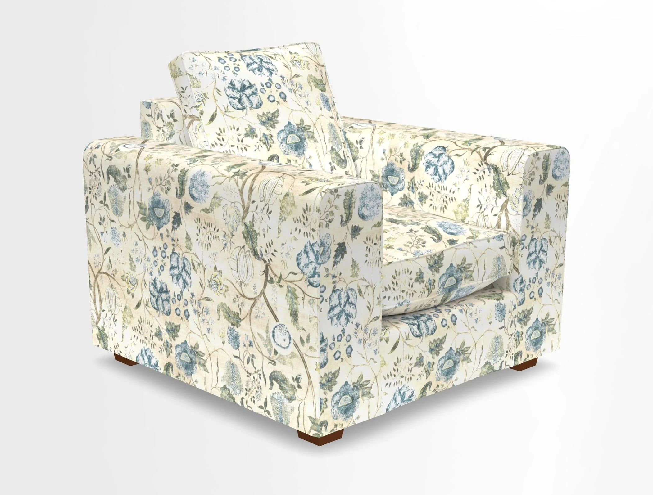 Saxmundham Chair in Two Tone Plain Biscuit