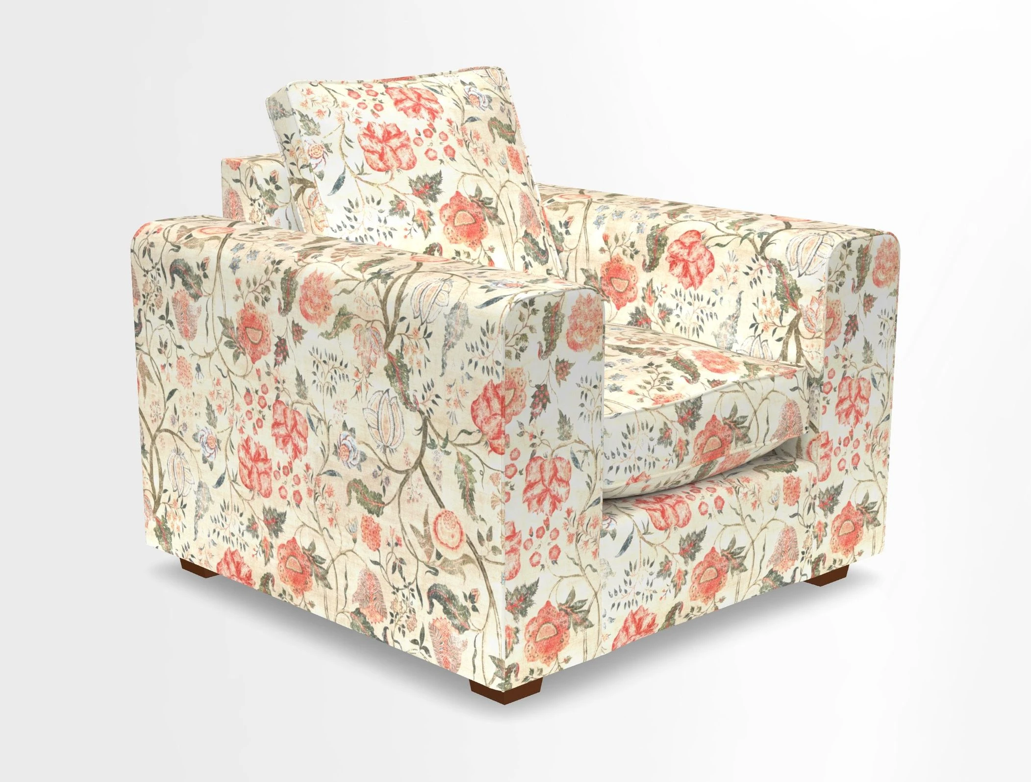Saxmundham Chair in Two Tone Plain Biscuit