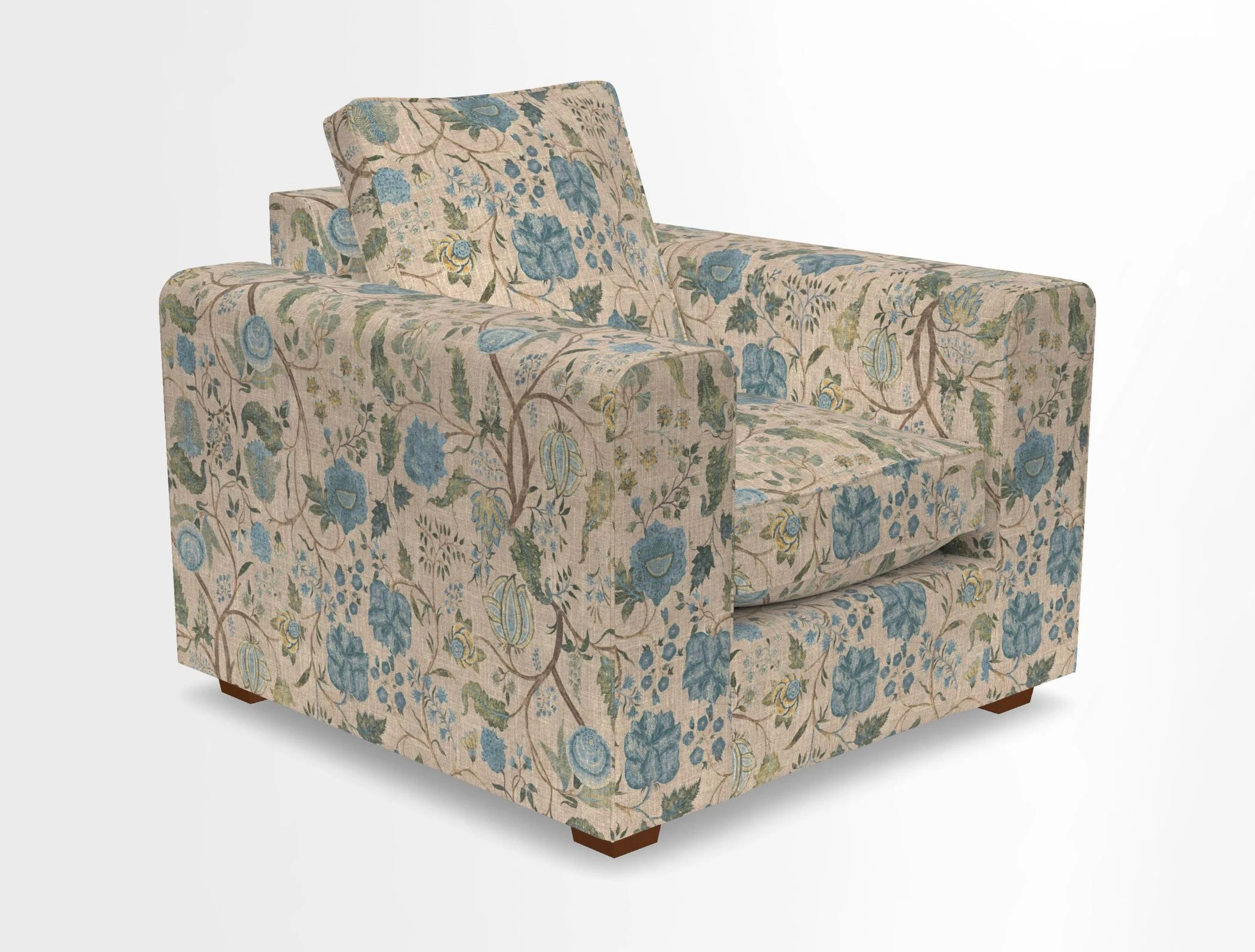 Saxmundham Chair in Two Tone Plain Biscuit