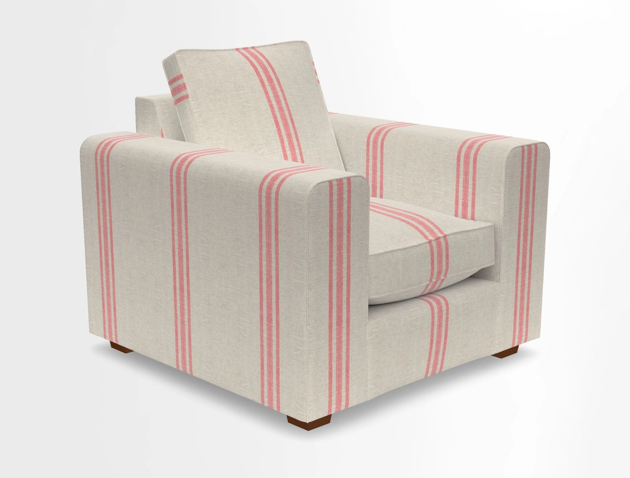 Saxmundham Chair in Two Tone Plain Biscuit