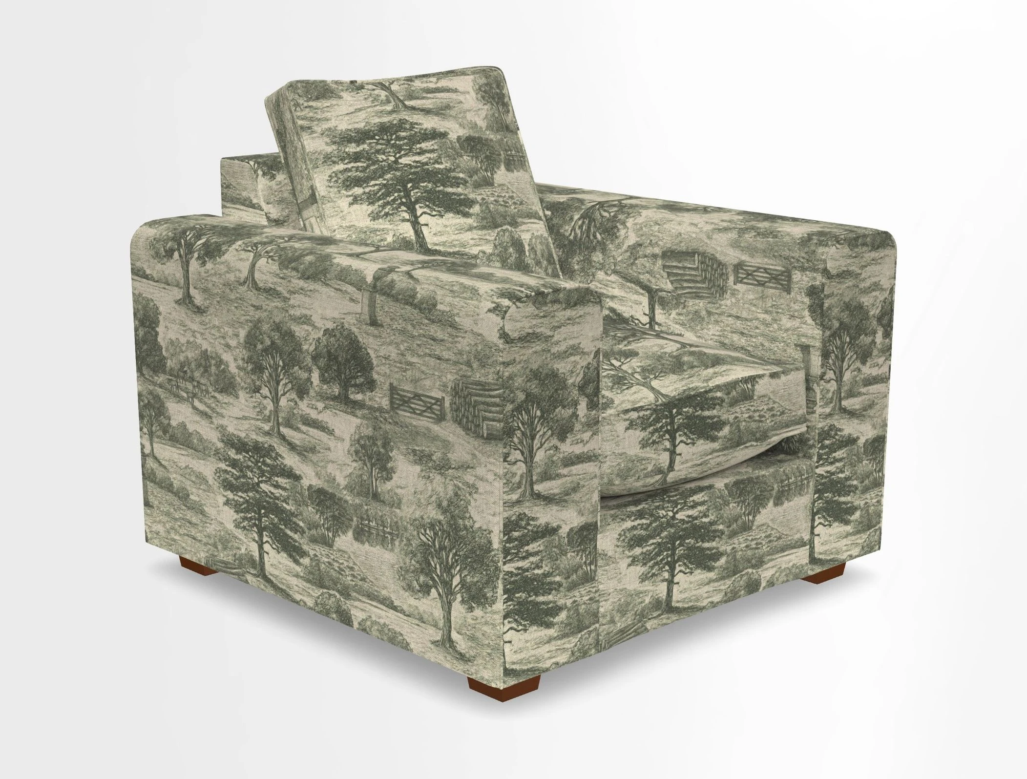 Saxmundham Chair in Two Tone Plain Biscuit