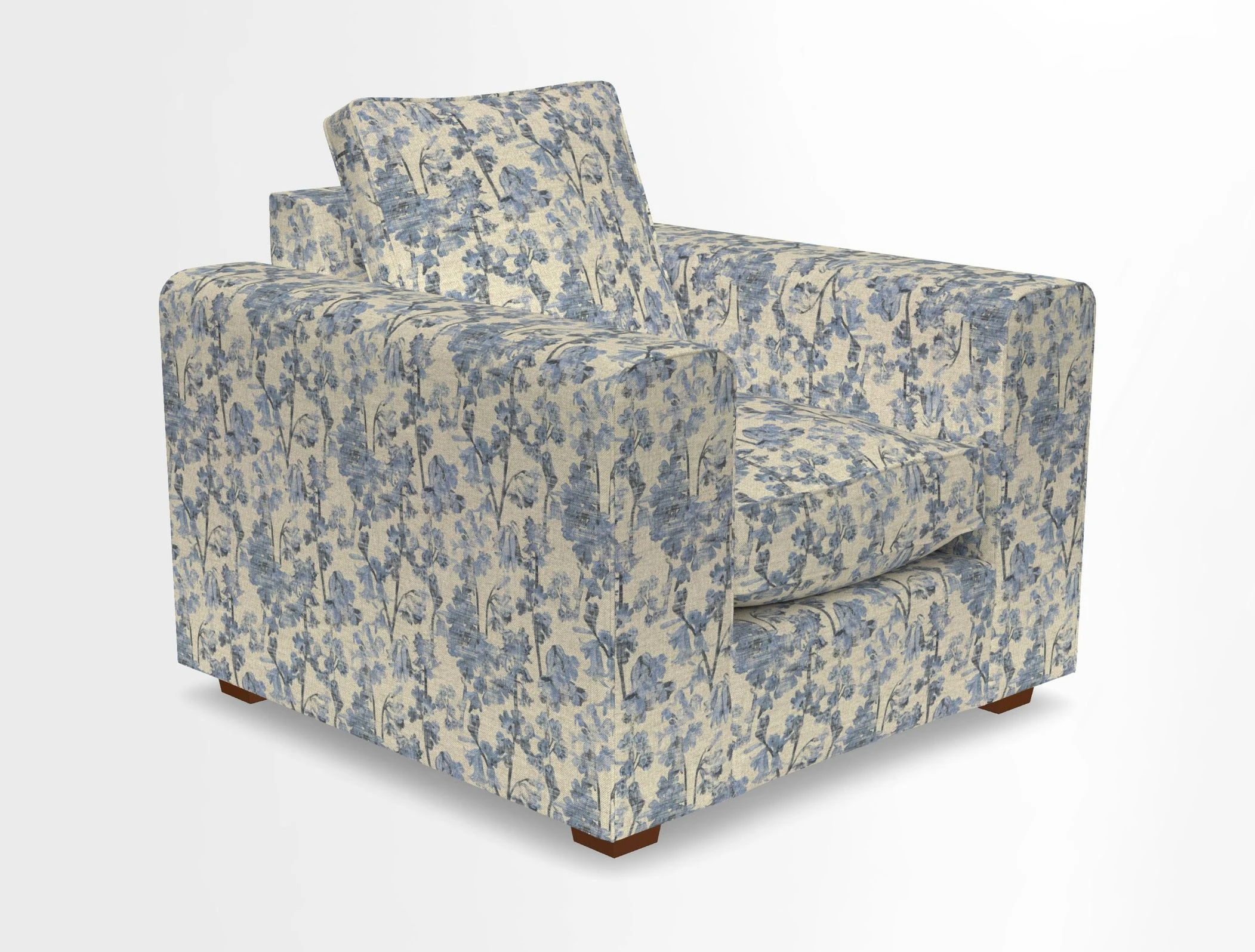 Saxmundham Chair in Two Tone Plain Biscuit