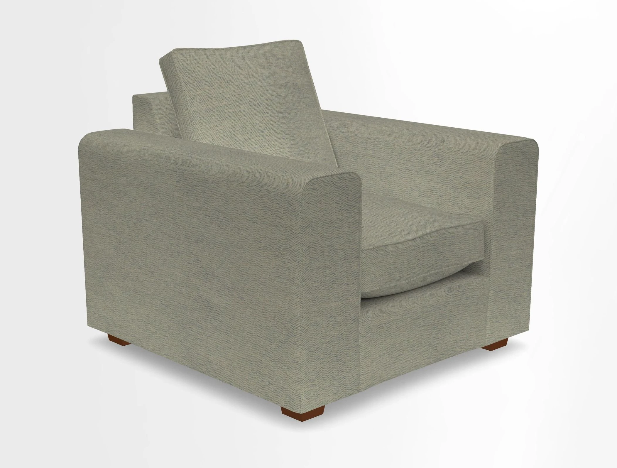Saxmundham Chair in Two Tone Plain Biscuit