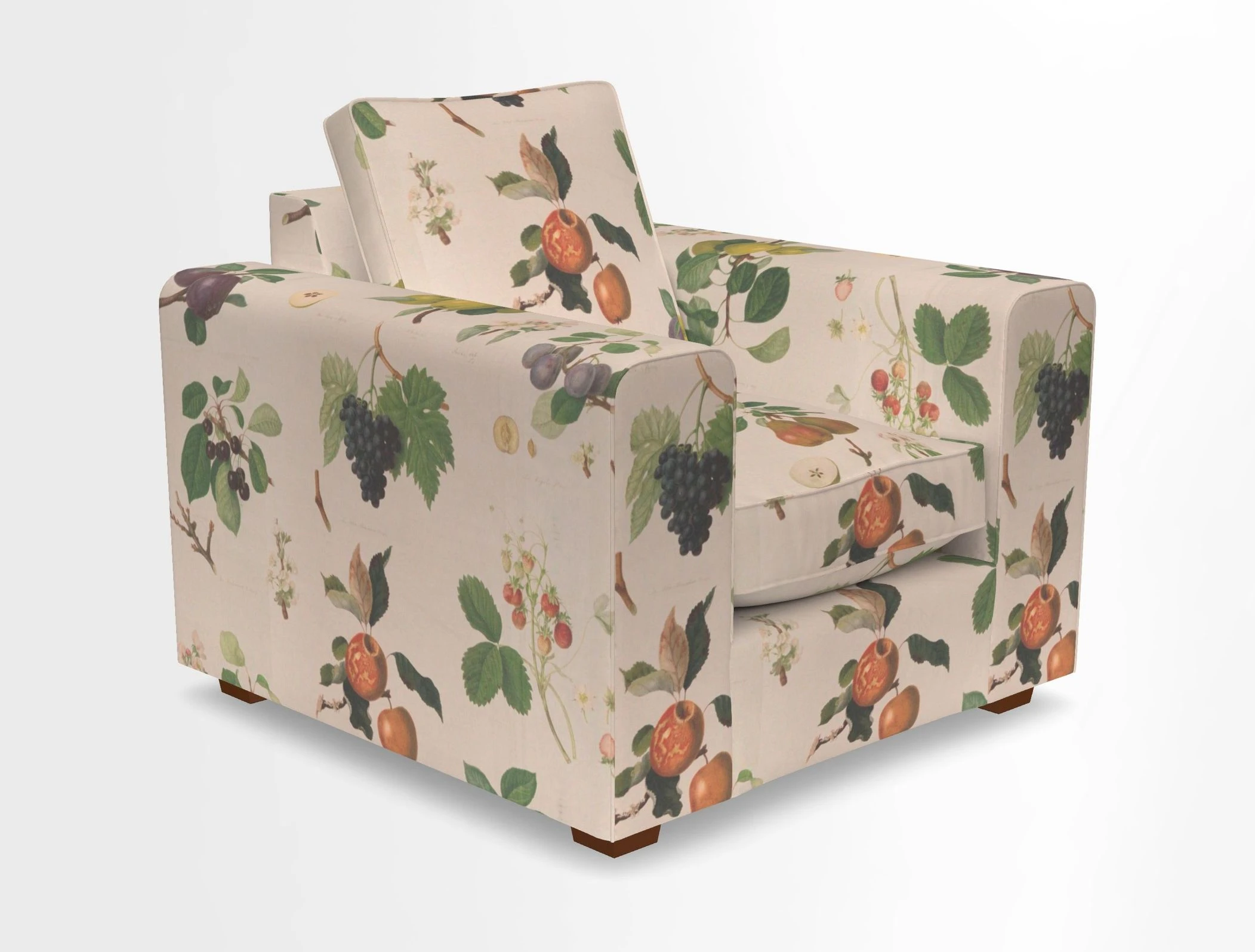 Saxmundham Chair in Two Tone Plain Biscuit