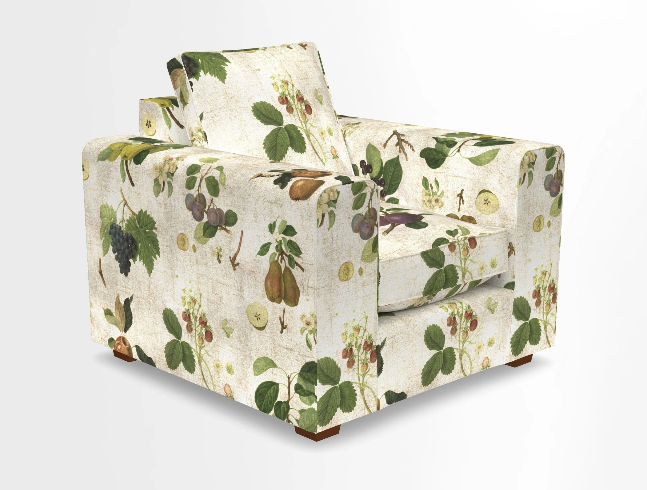 Saxmundham Chair in Two Tone Plain Biscuit