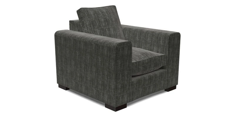 Saxmundham Chair in Two Tone Plain Biscuit